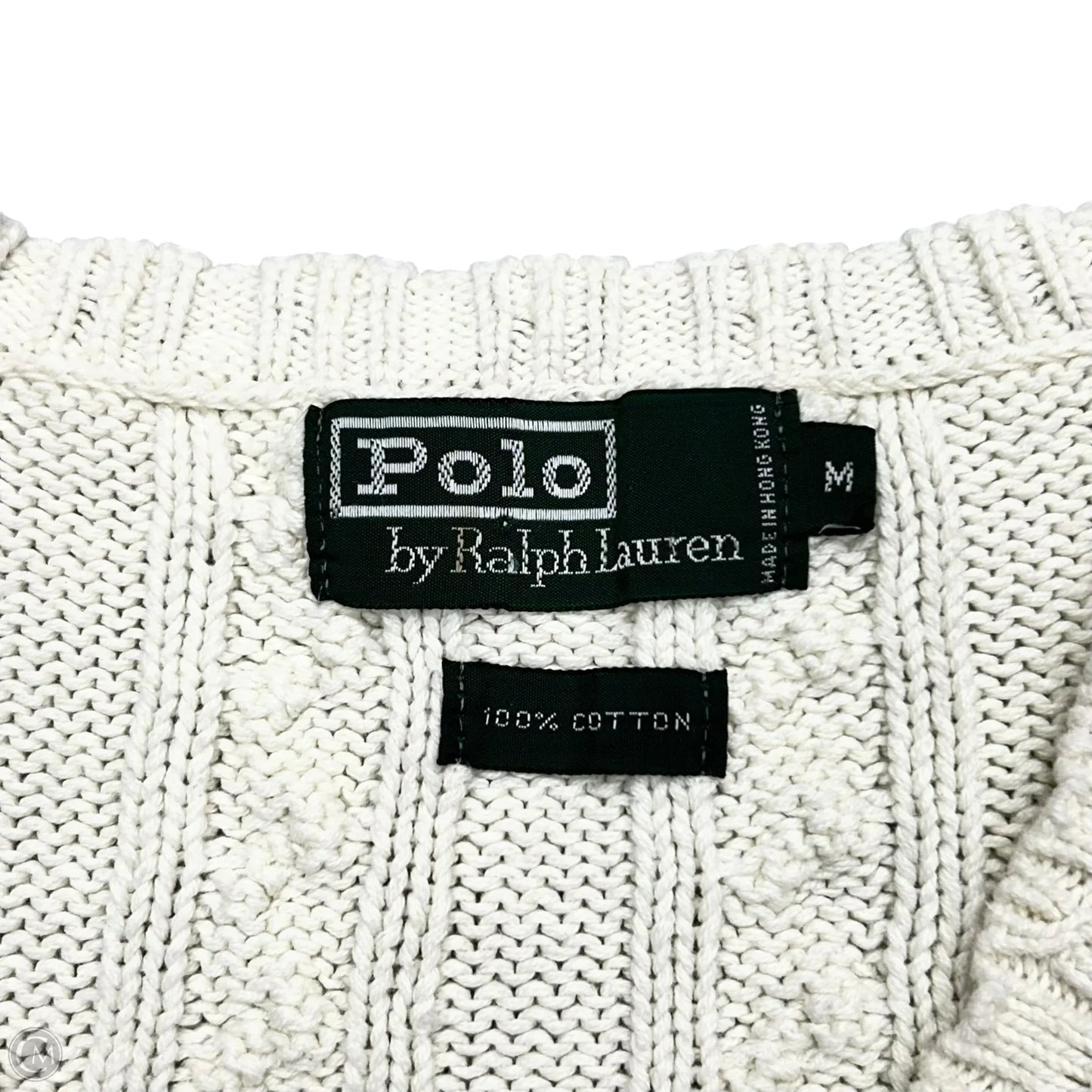Vest Sweater By Polo Ralph Lauren In Cream, Size: M