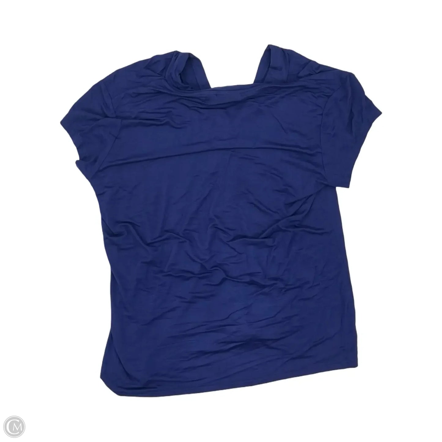 Blouse Sleeveless By Tahari In Blue, Size: L