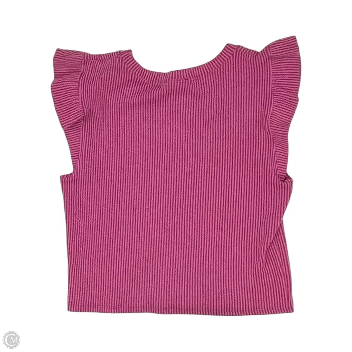 Top Short Sleeve By Moa Moa In Pink, Size: Xl