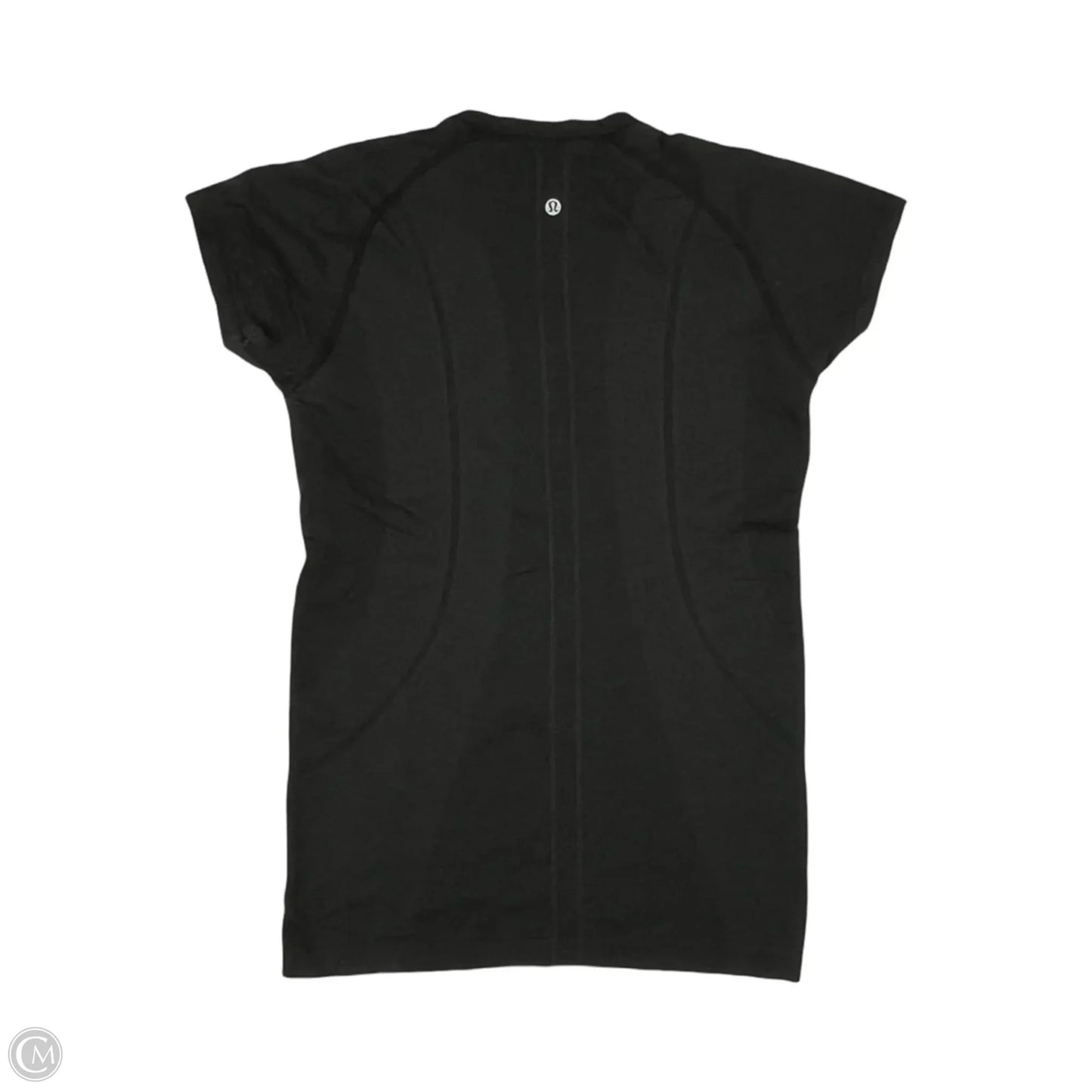 Athletic Top Short Sleeve By Lululemon In Black, Size: M