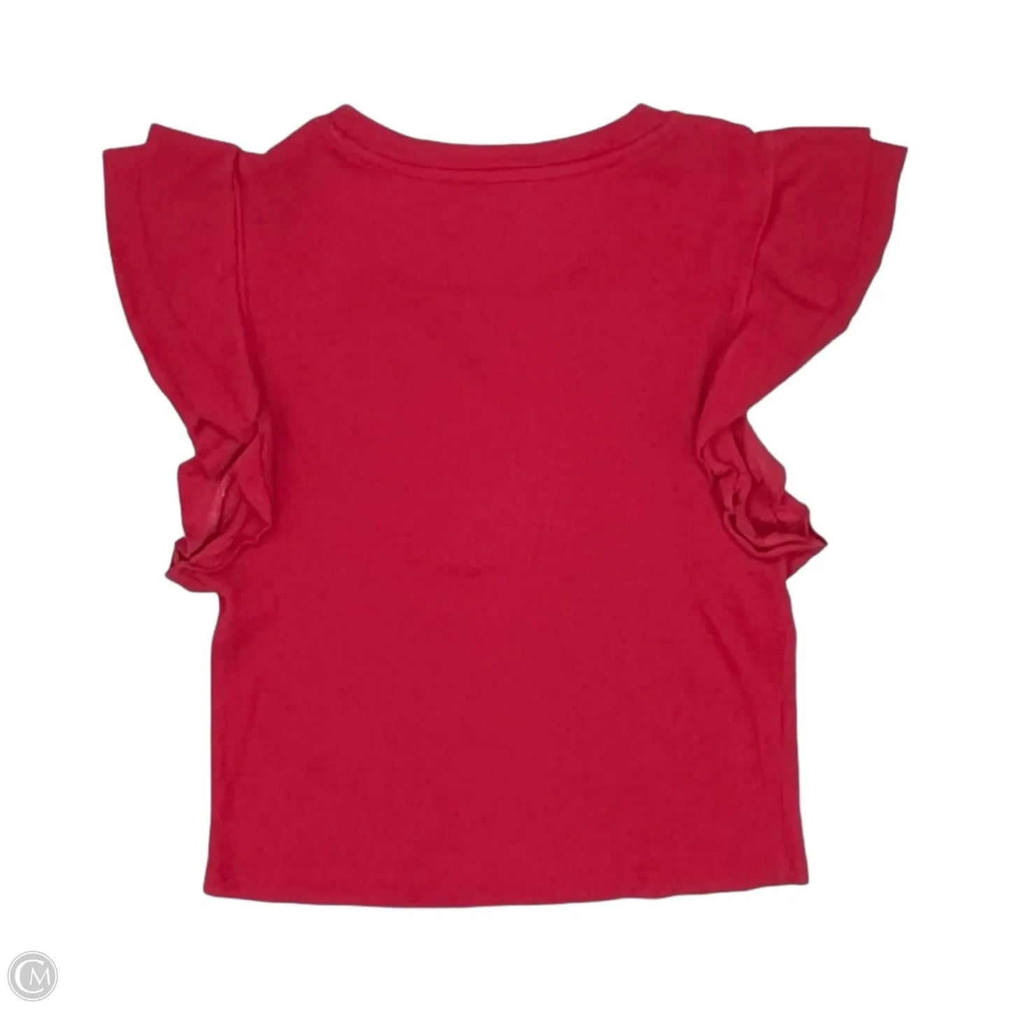 Top Short Sleeve By Cme In Pink, Size: L