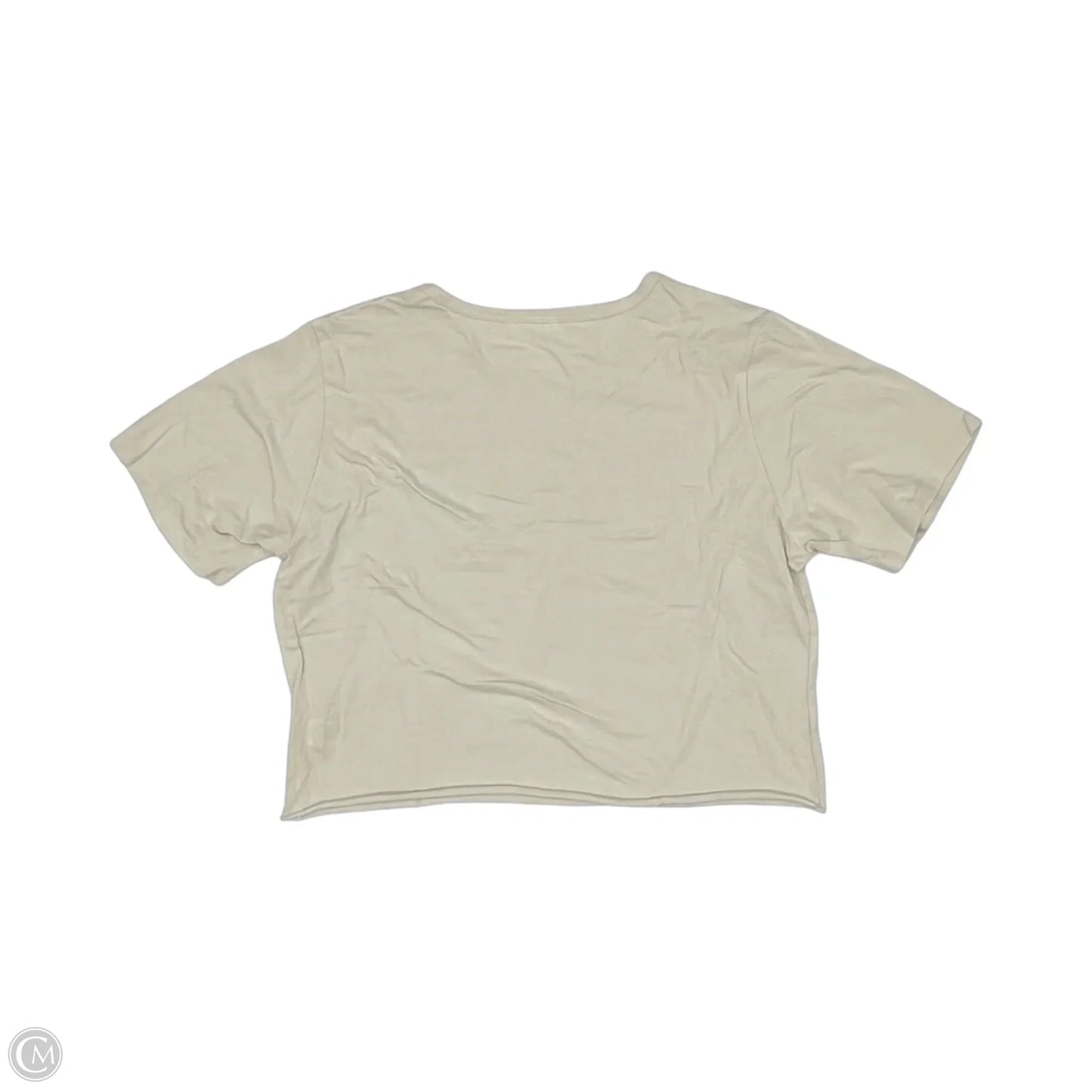 Top Short Sleeve By Altard State In Tan, Size: L