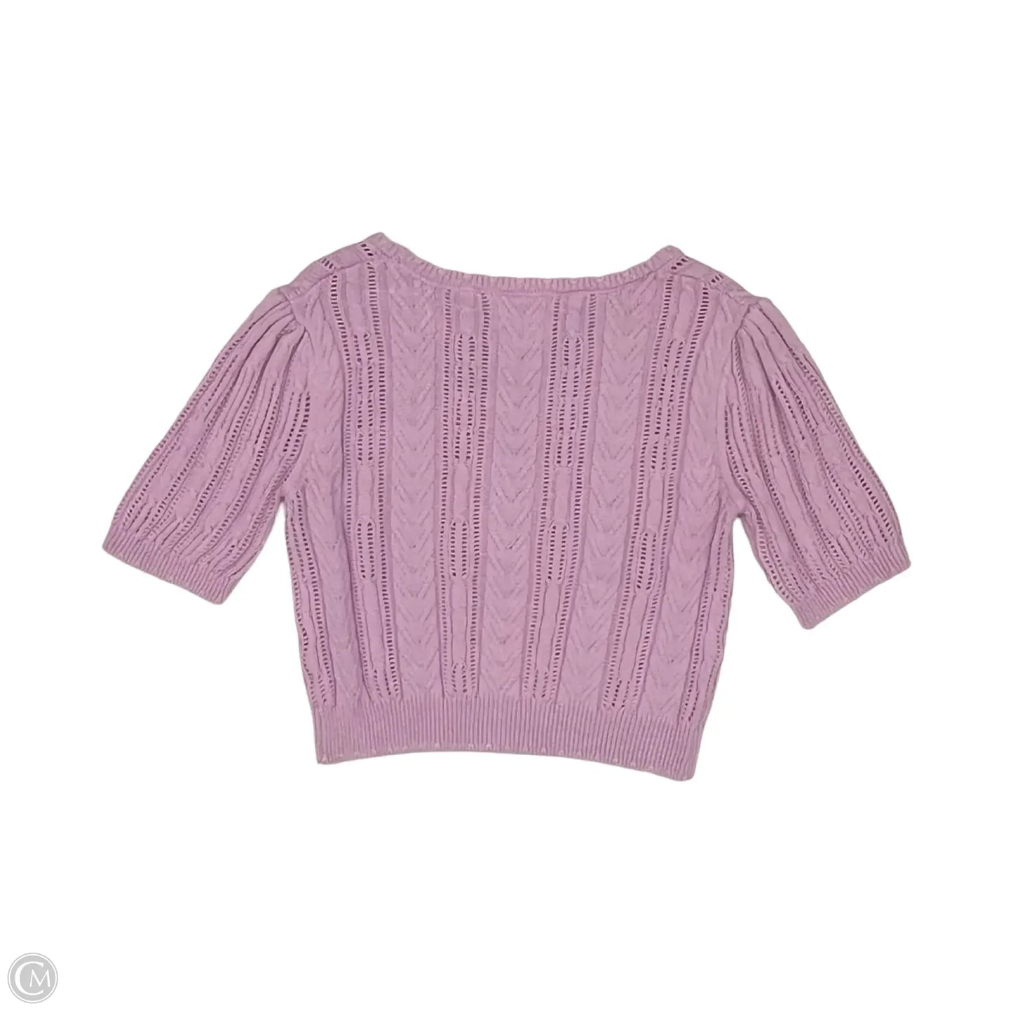 Sweater Short Sleeve By Clothes Mentor In Purple, Size: M