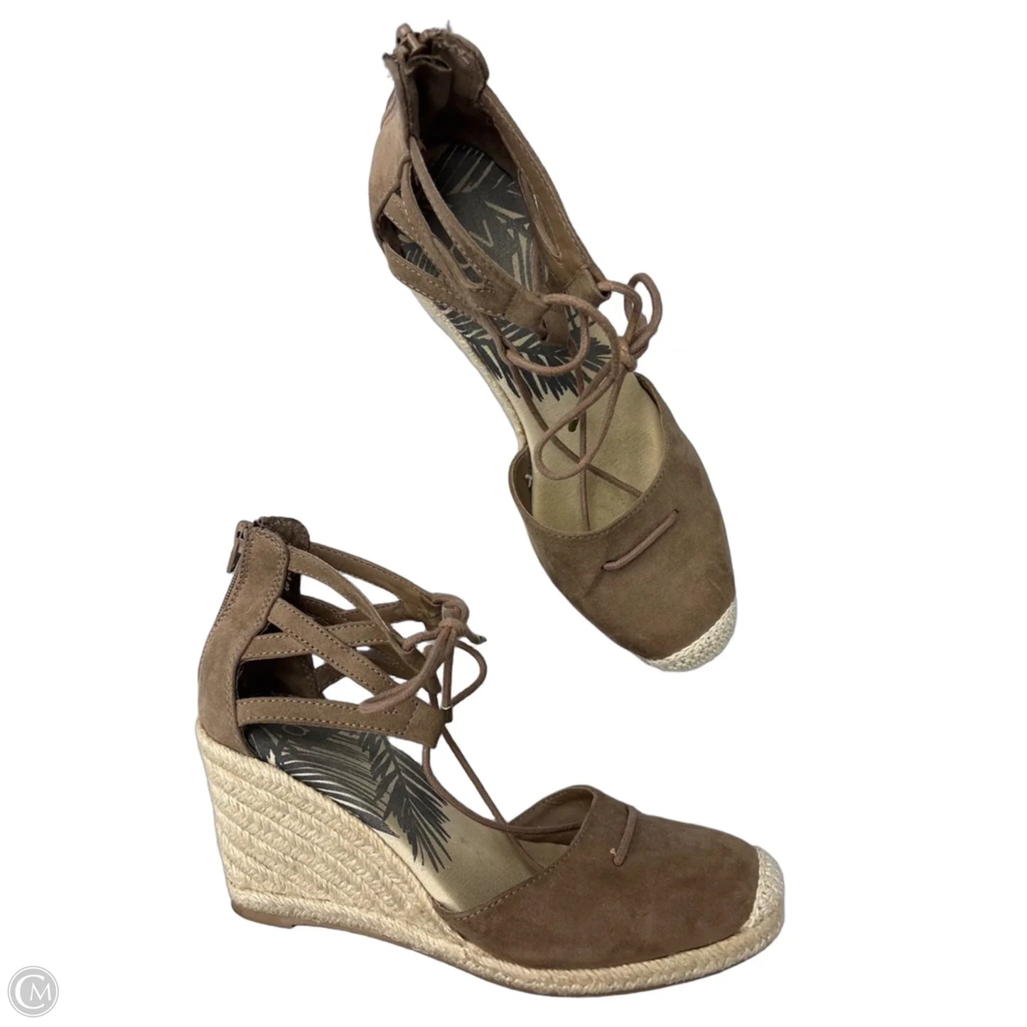 Sandals Heels Wedge By Dolce Vita In Brown, Size: 8.5