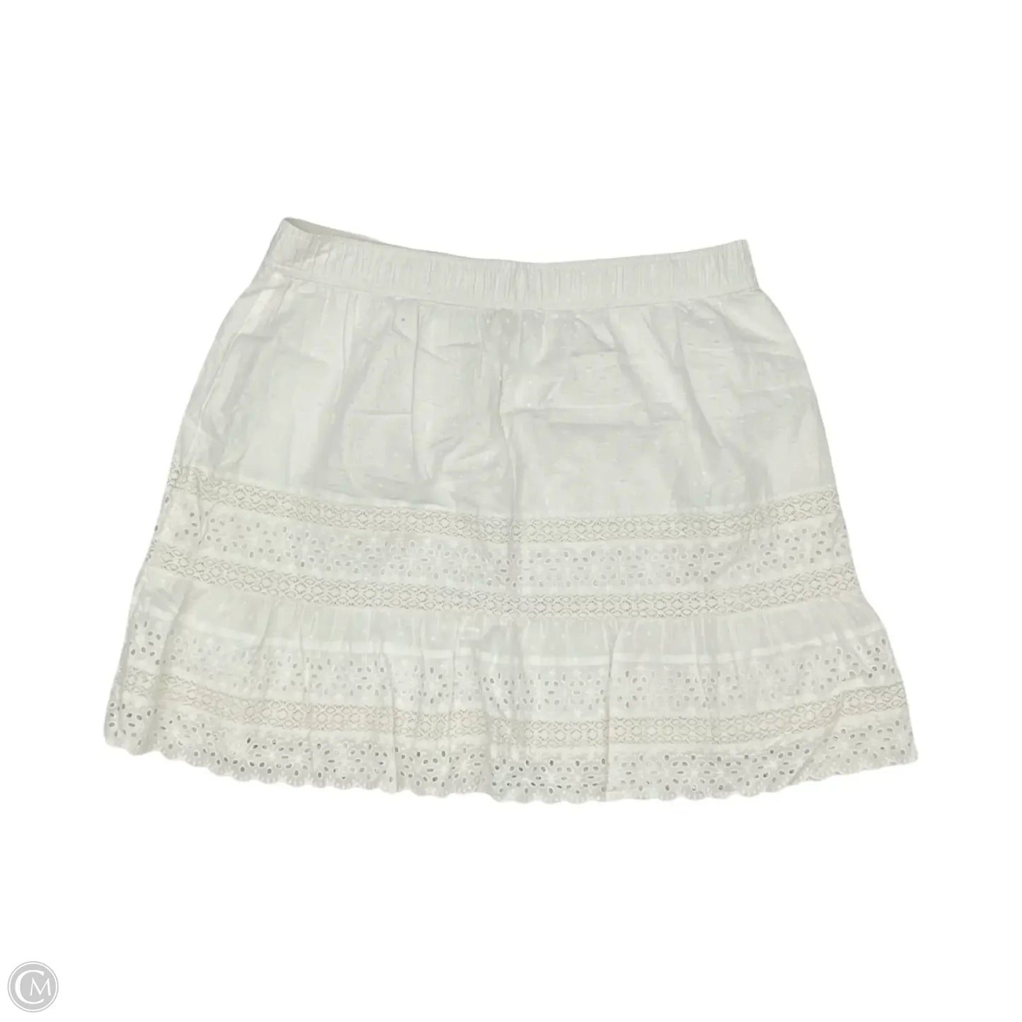 Skirt Mini & Short By Loft In White, Size: Xl