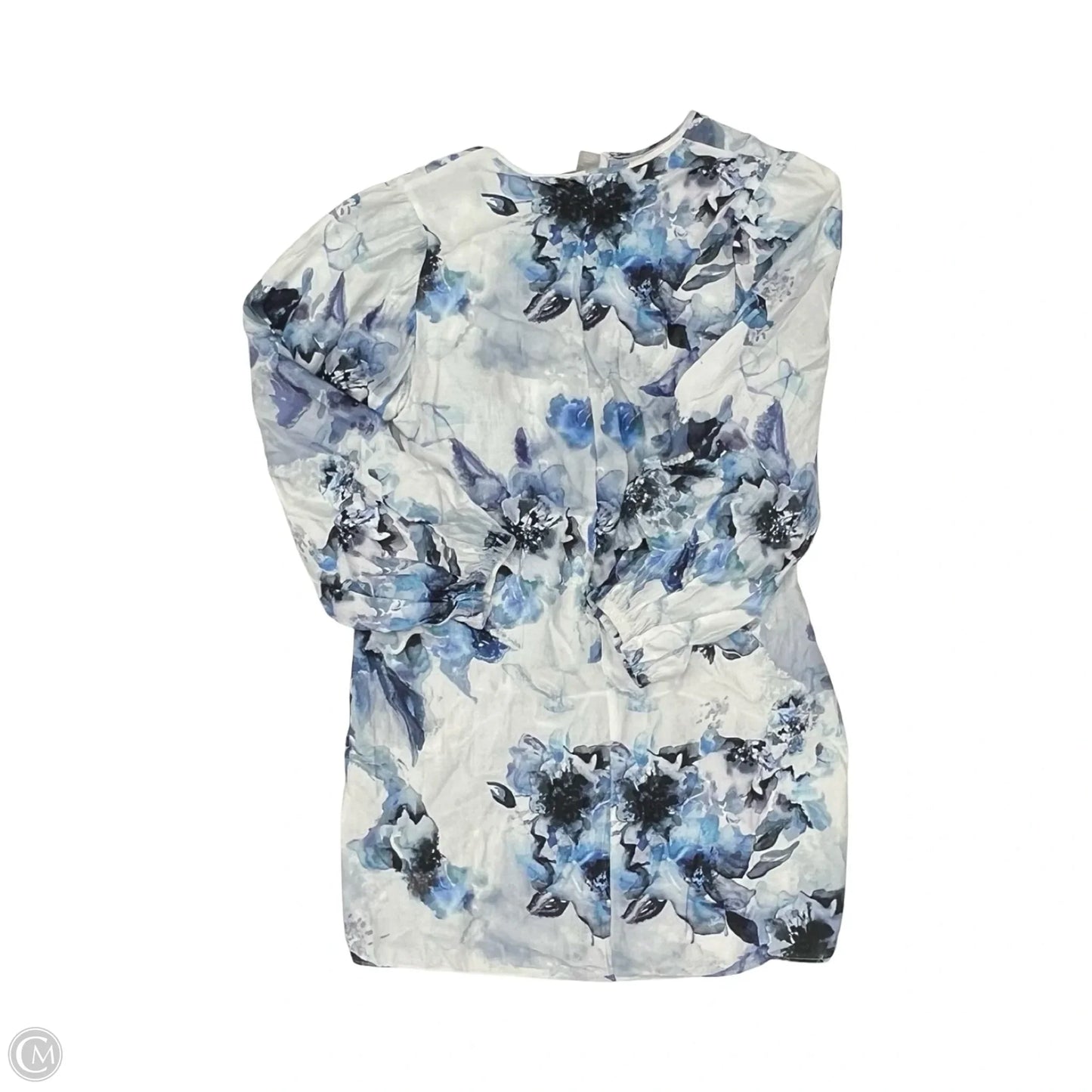 Dress Party Short By H&m In Blue & White, Size: M