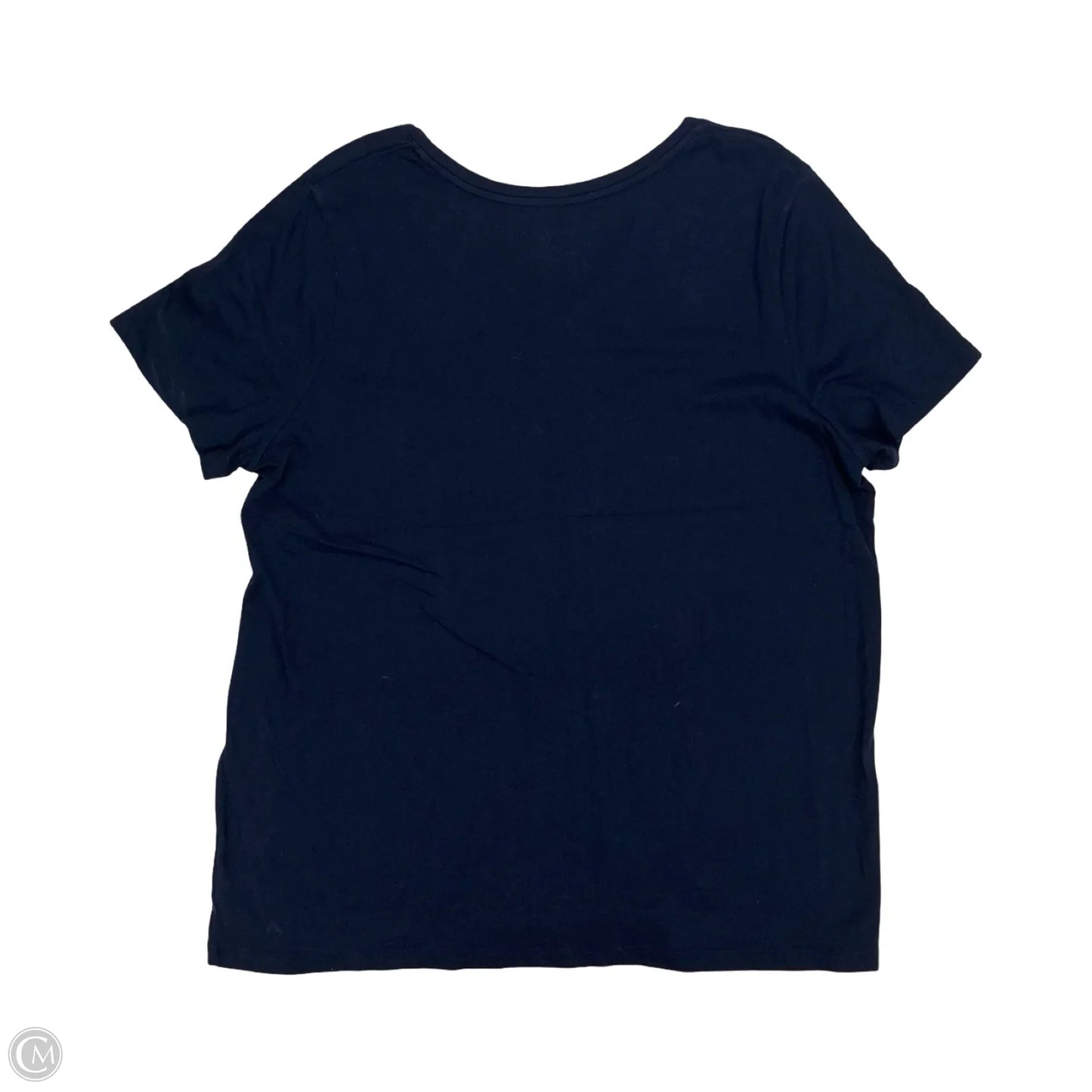 Top Short Sleeve By Time And Tru In Navy, Size: Xxl