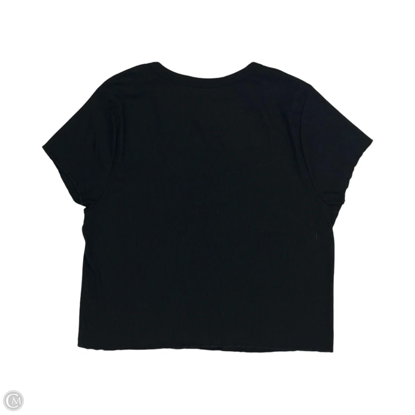 Top Short Sleeve By Clothes Mentor In Black, Size: 2x