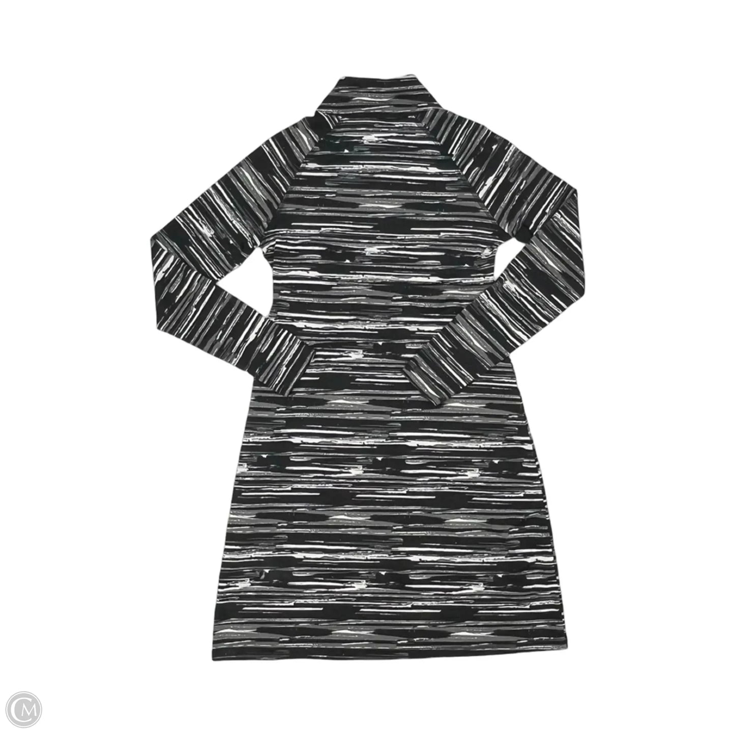 Athletic Dress By Soybu In Black & Grey, Size: Xs