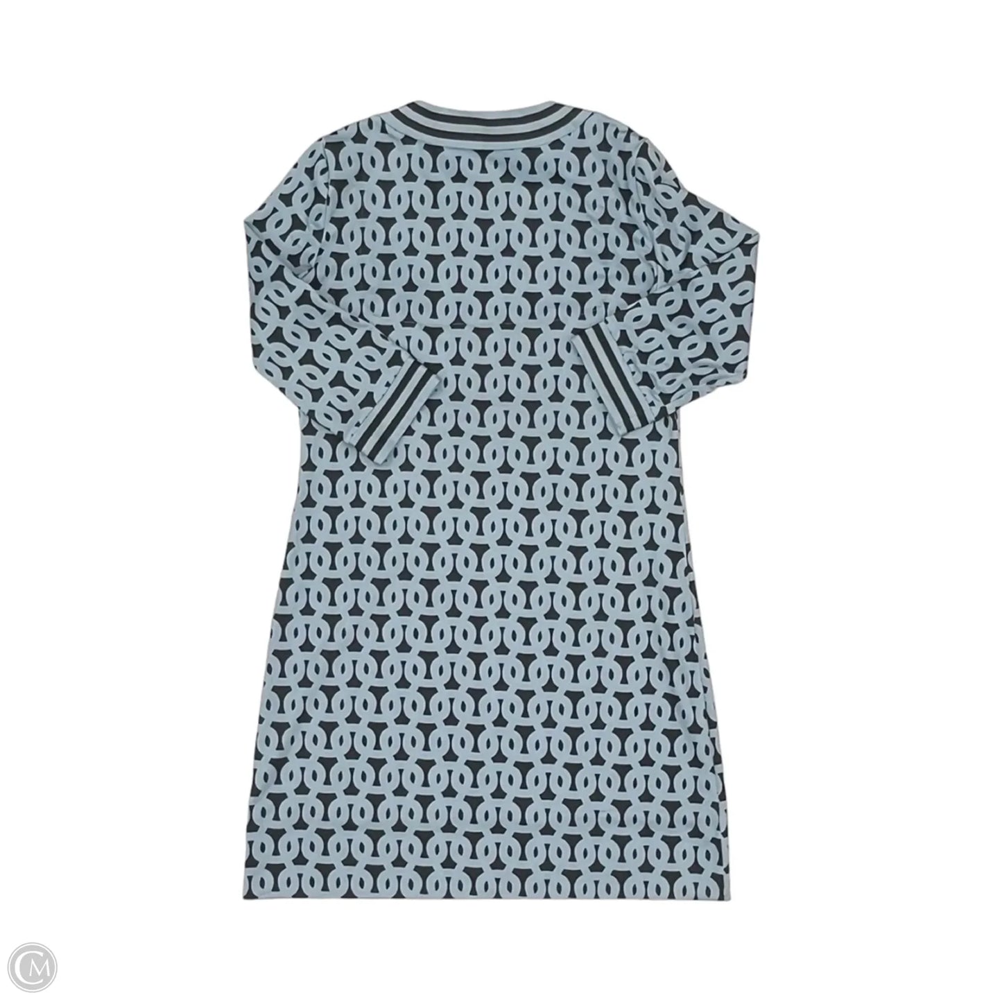 Dress Casual Short By Gretchen Scott In Blue & Grey, Size: M