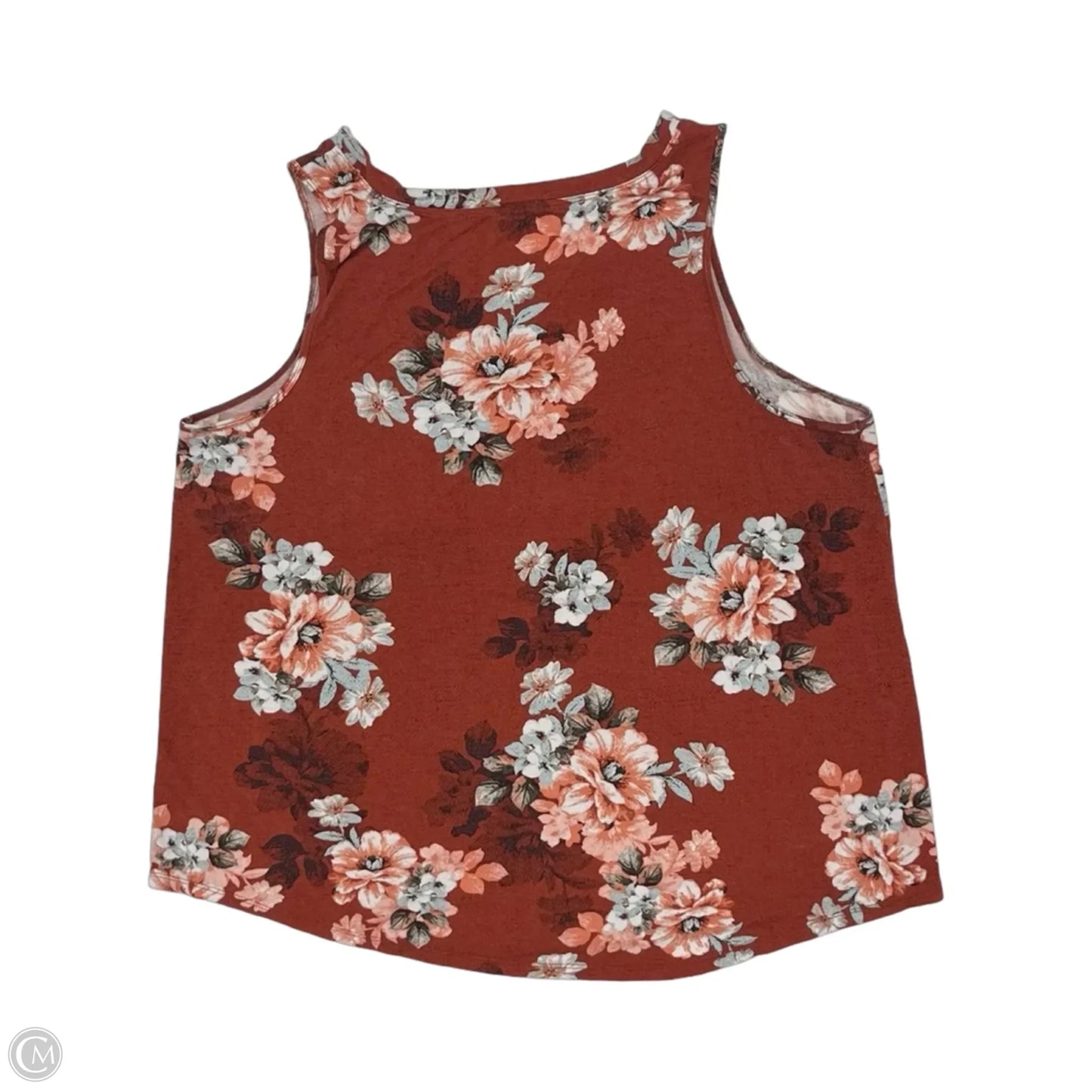 Tank Top By Maurices In Floral Print, Size: 1x