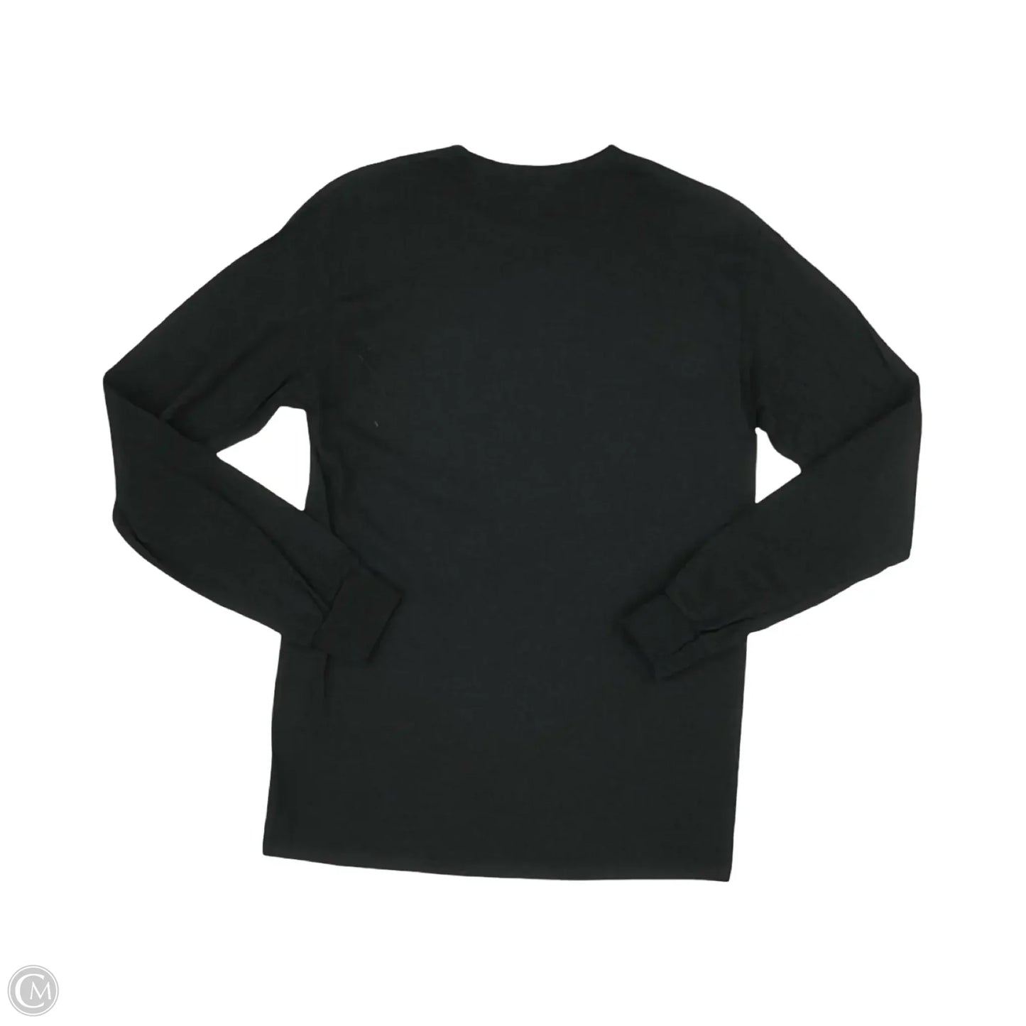 Athletic Top Long Sleeve Crewneck By Gildan In Black, Size: S