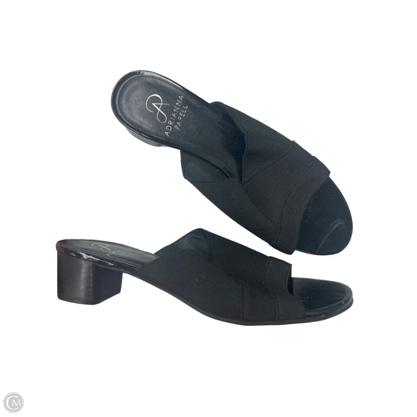 Sandals Heels Block By Adrianna Papell In Black, Size: 8