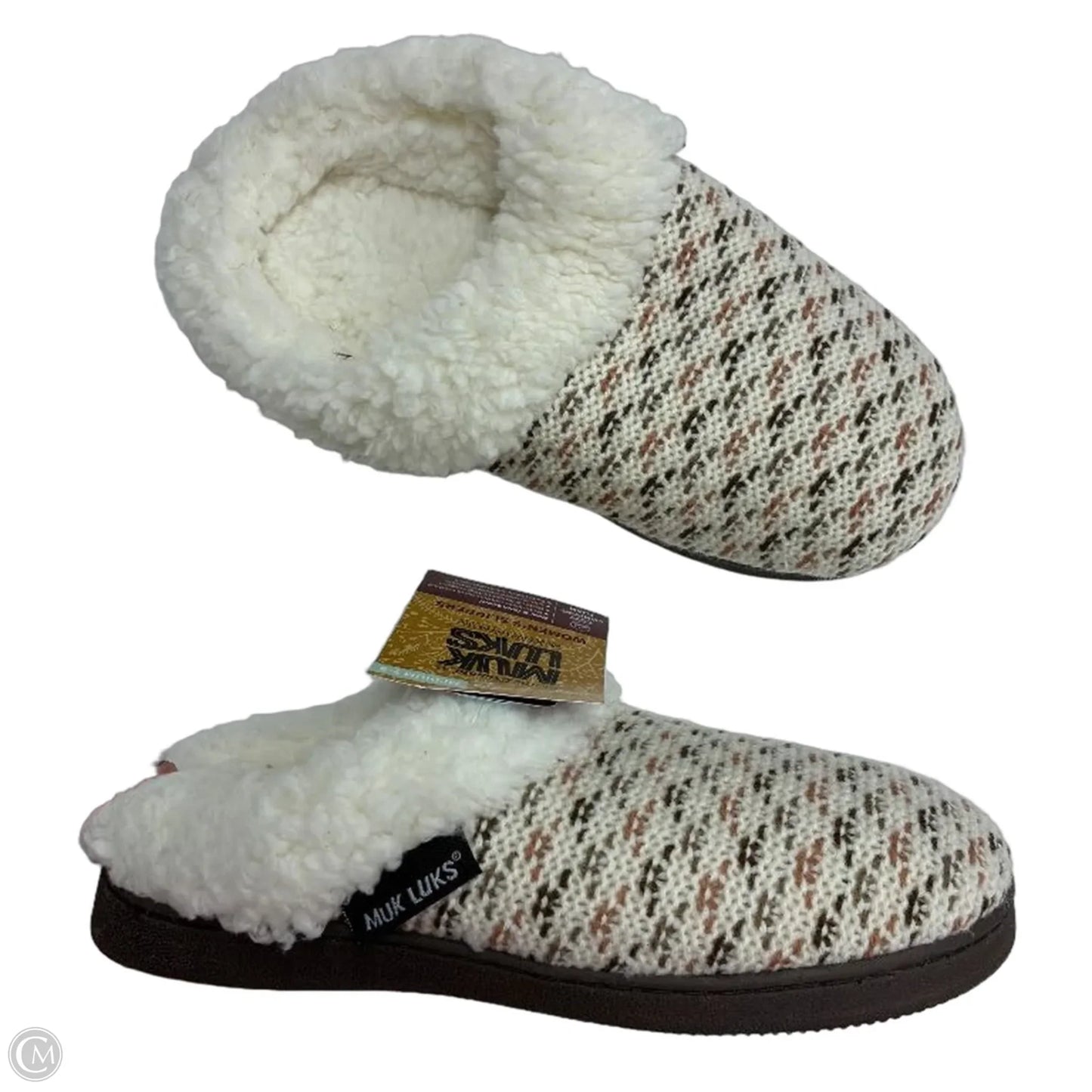 Slippers By Muk Luks In Cream, Size: 7