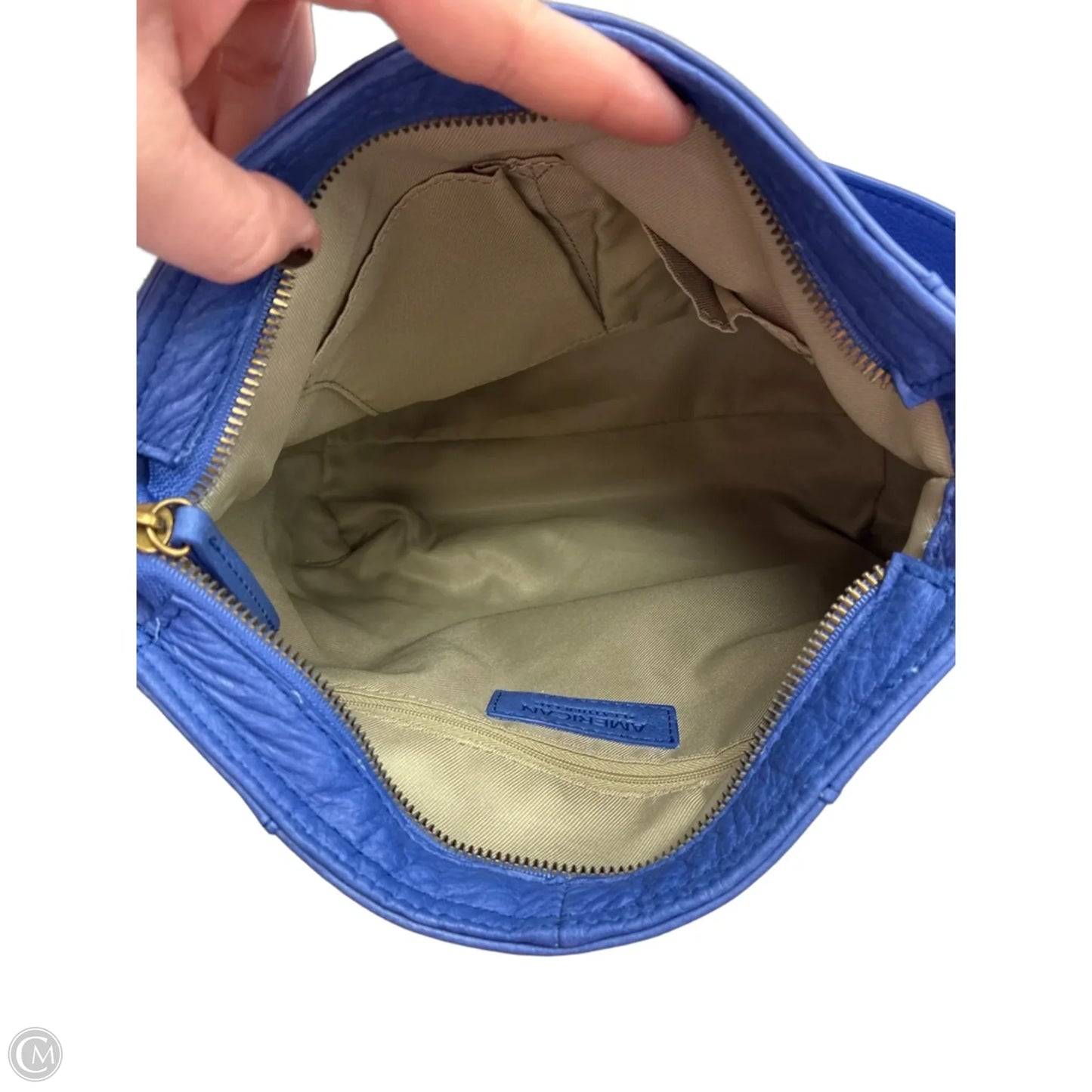 Handbag Leather By Clothes Mentor, Size: Medium