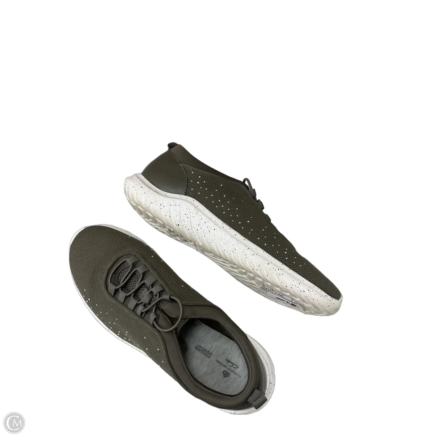 Shoes Sneakers By Clarks In Green, Size: 9