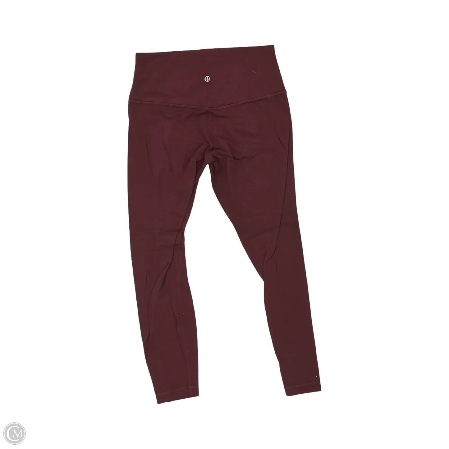 Athletic Leggings By Lululemon In Red, Size: M