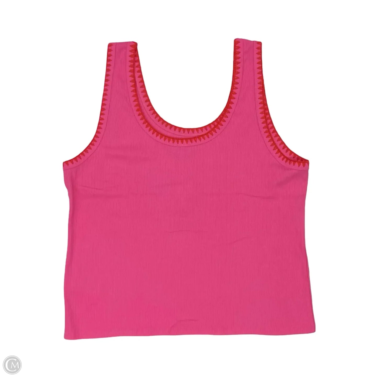 Tank Top By J. Crew In Orange & Pink, Size: 2x