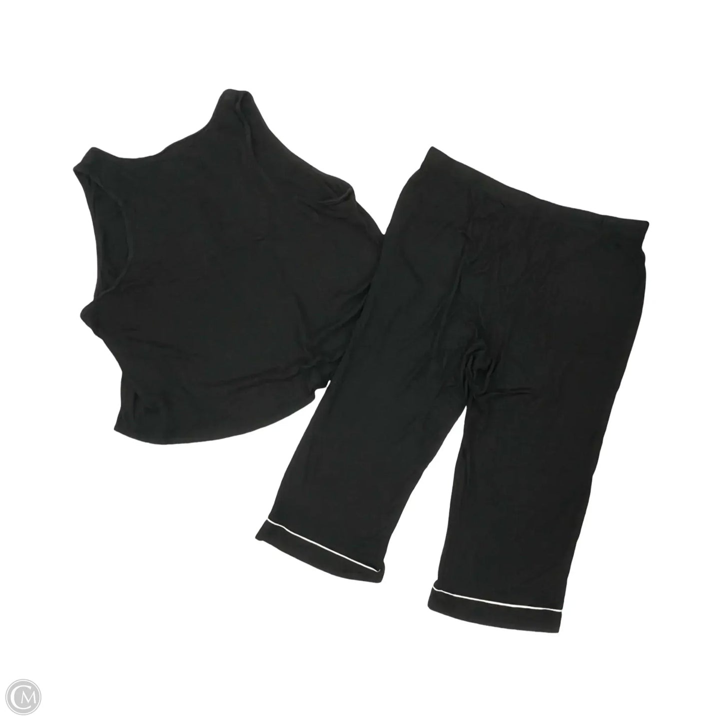 Pajamas 2pc By Auden In Black & White, Size: 3x