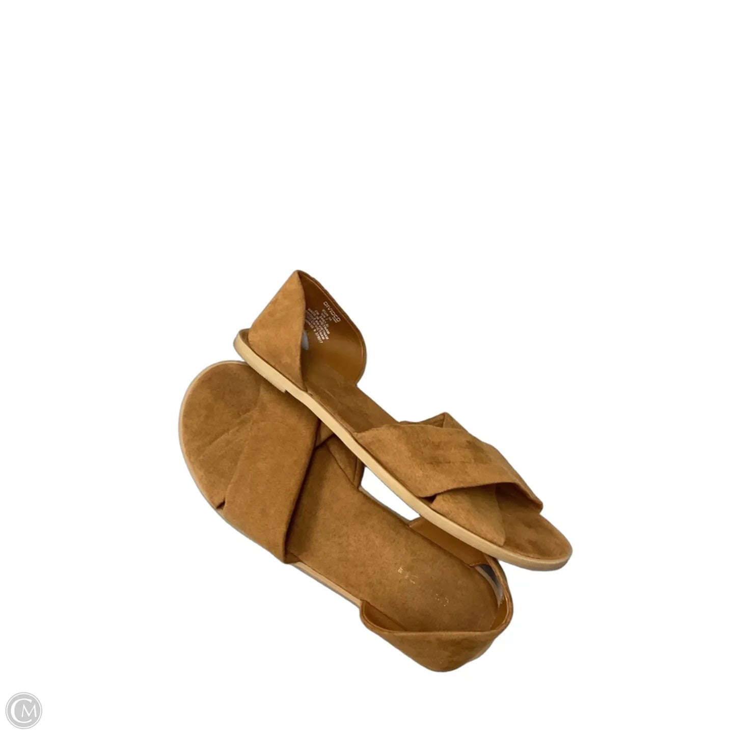 Sandals Flats By Divided In Brown, Size: 7.5