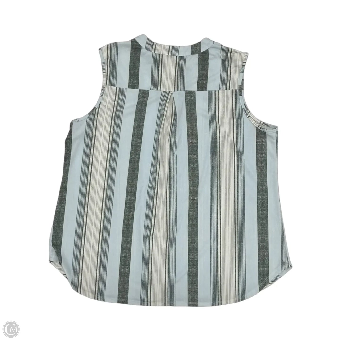 Blouse Sleeveless By Cure In Striped Pattern, Size: 3x