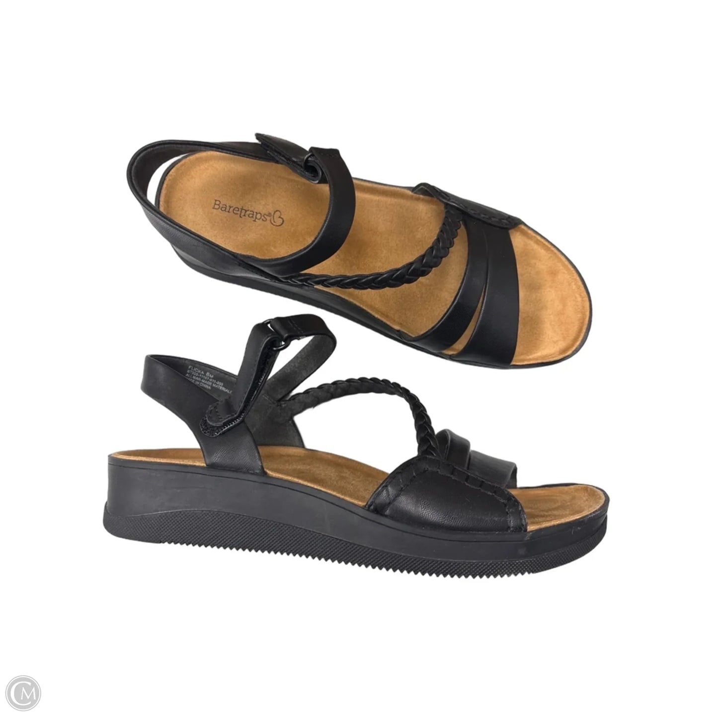 Sandals Flats By Bare Traps In Black, Size: 8