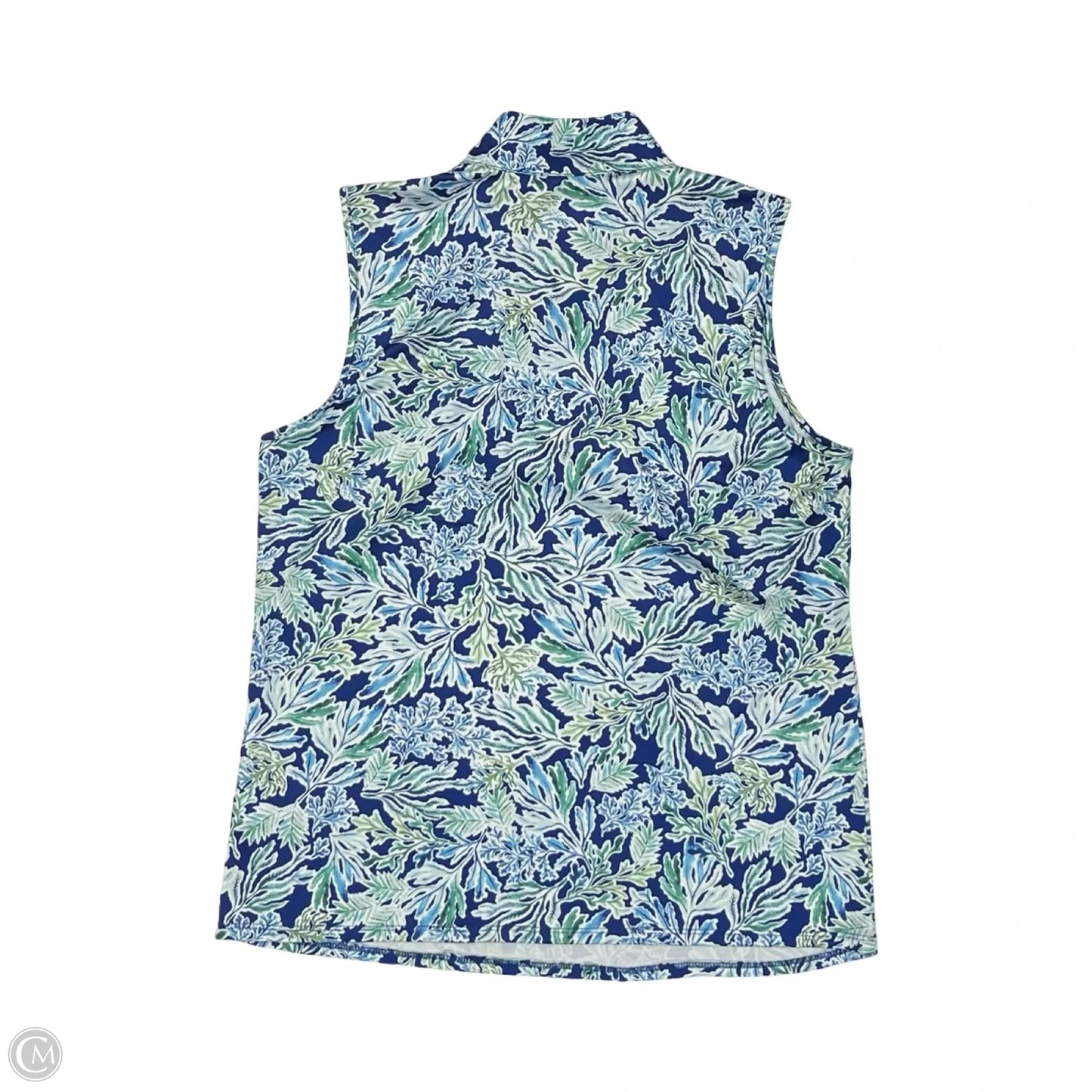 Skirt Set 2pc By Stella Parker In Blue & Green, Size: M