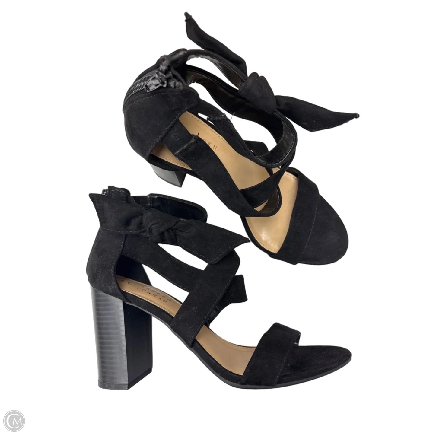 Sandals Heels Block By Lc Lauren Conrad In Black, Size: 7.5