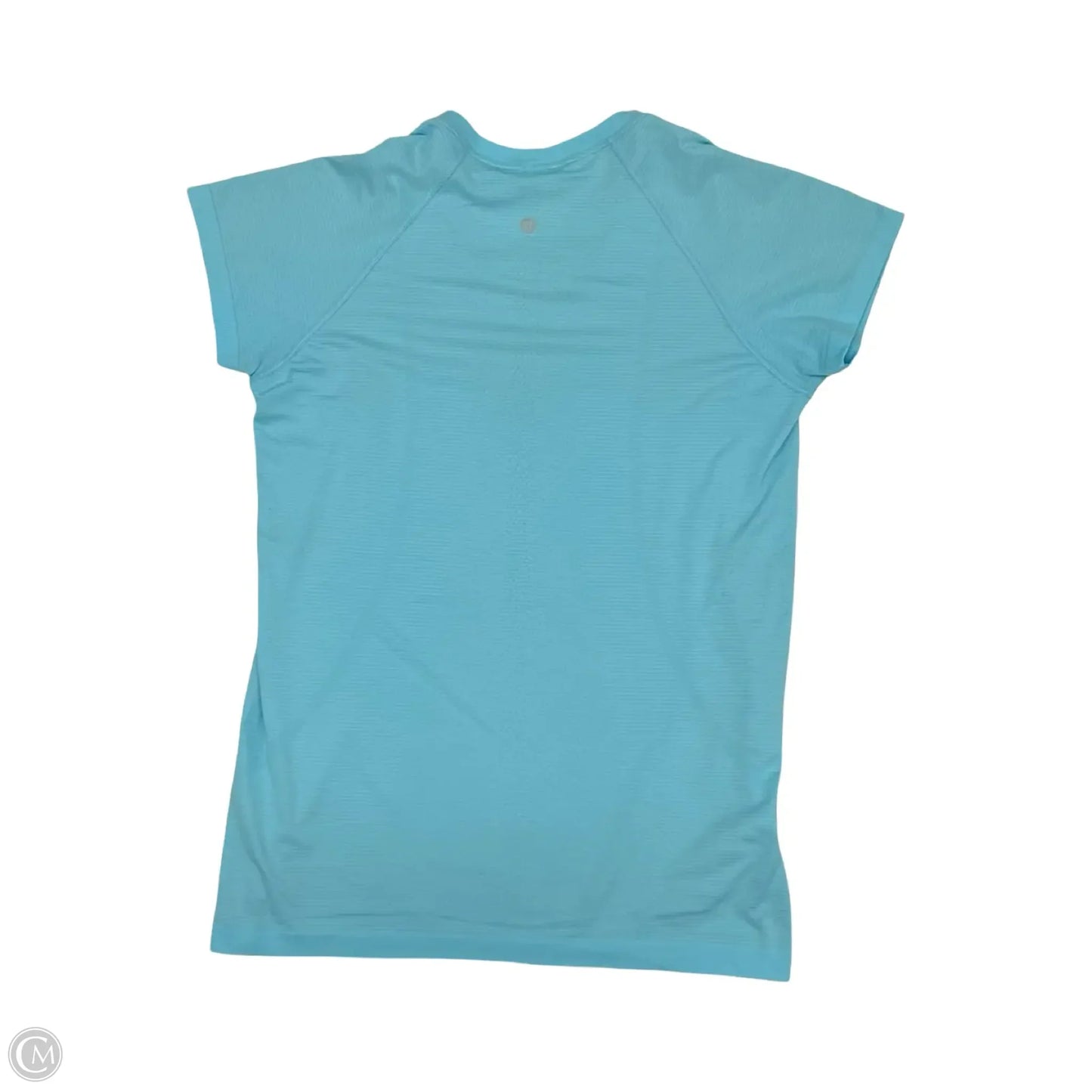 Athletic Top Short Sleeve By Lululemon In Blue, Size: L