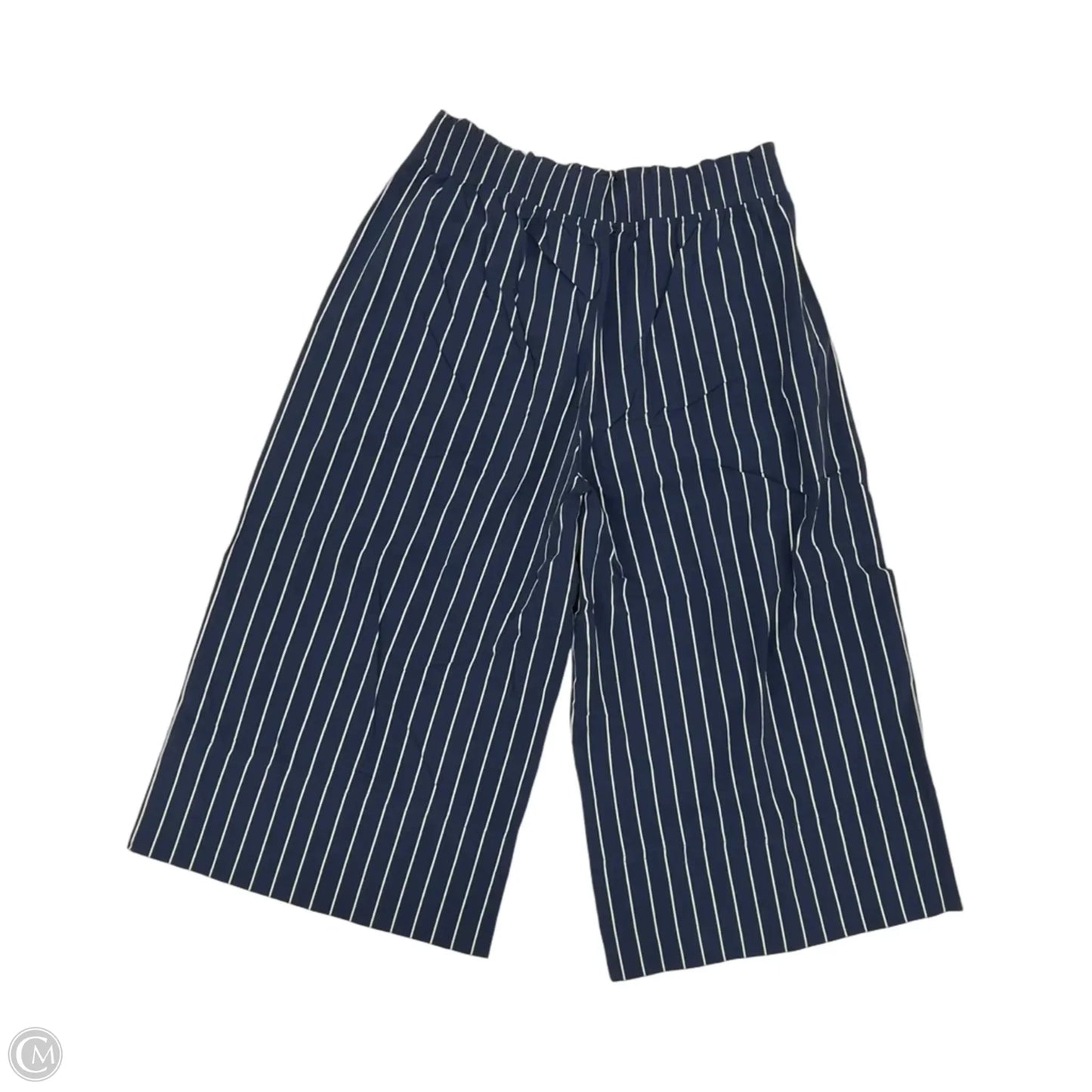 Athletic Pants By Lululemon In Blue & Cream, Size: L