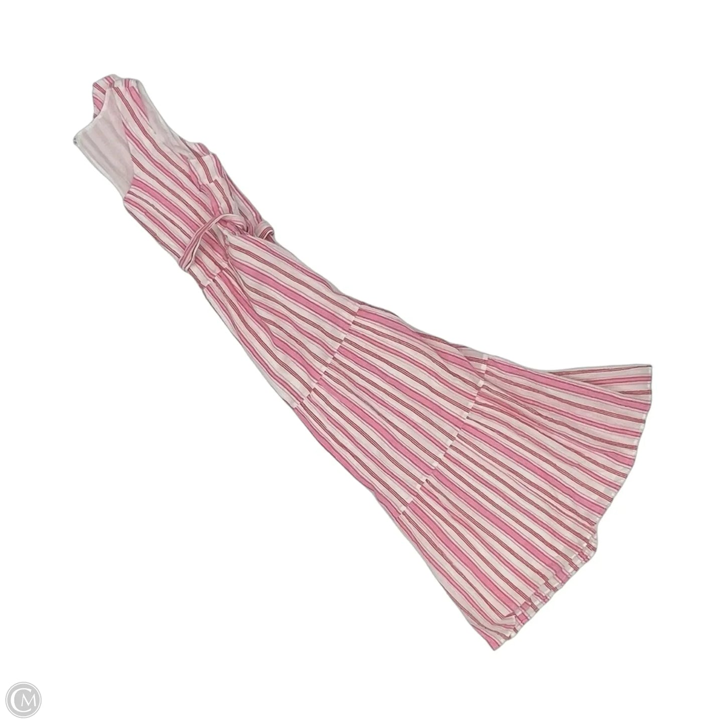 Dress Party Midi By Talbots In Pink & White, Size: 12