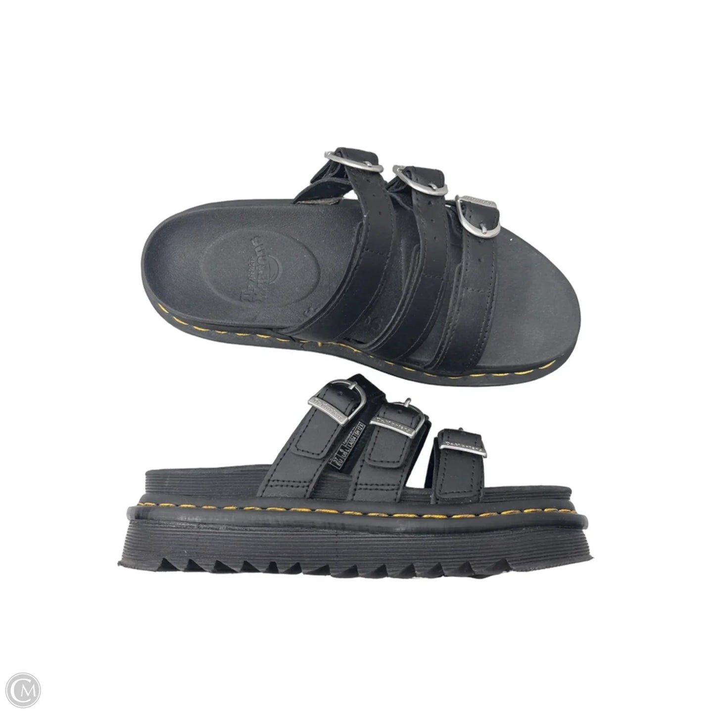 Sandals Flats By Dr Martens In Black, Size: 6