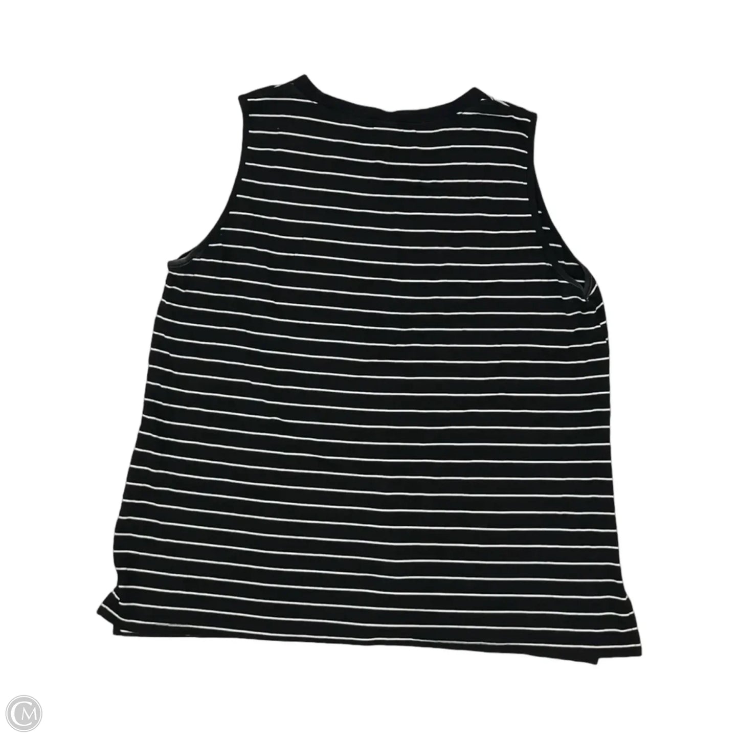 Top Sleeveless By Clothes Mentor In Black & White, Size: Xl