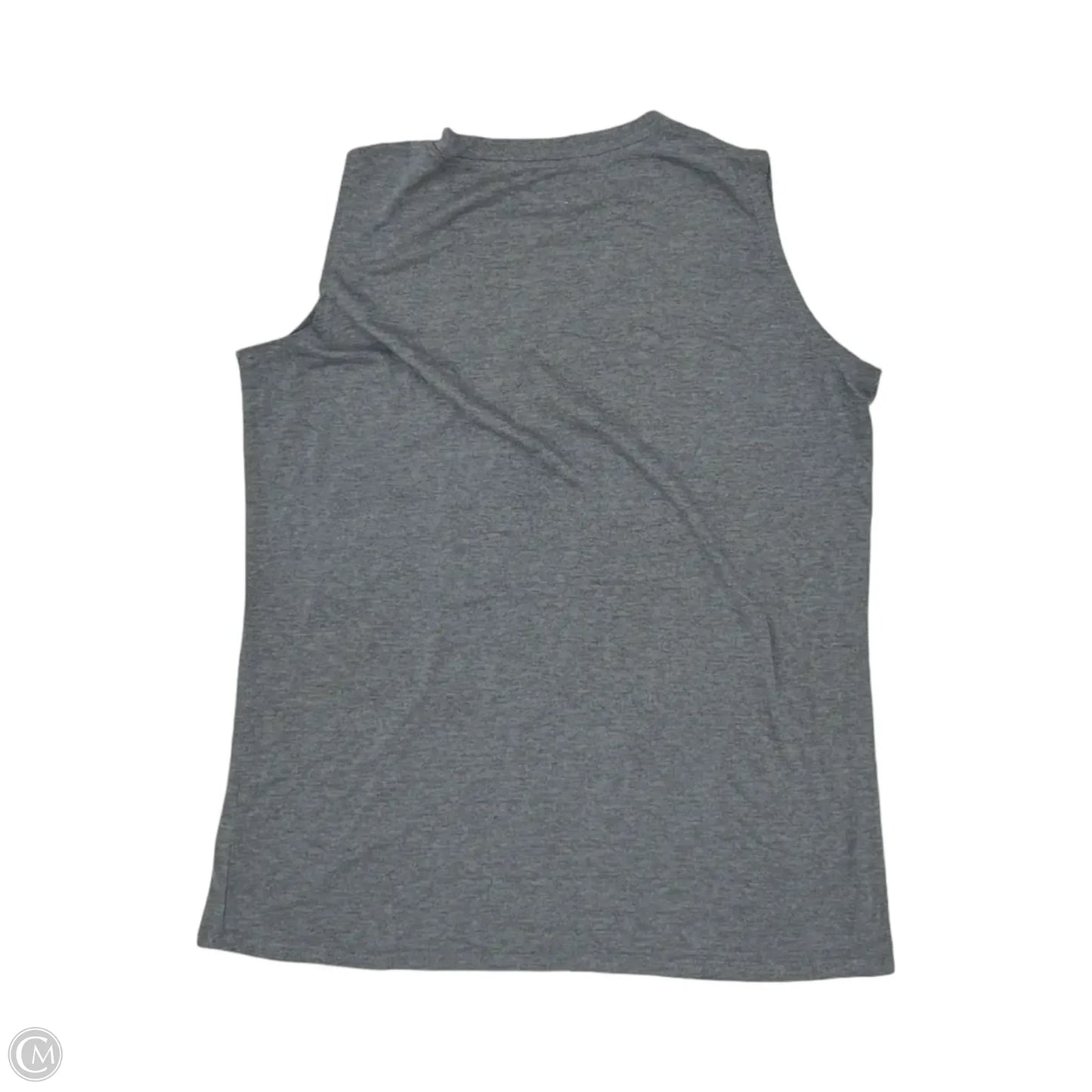 Top Short Sleeve By Clothes Mentor In Grey & White, Size: Xl