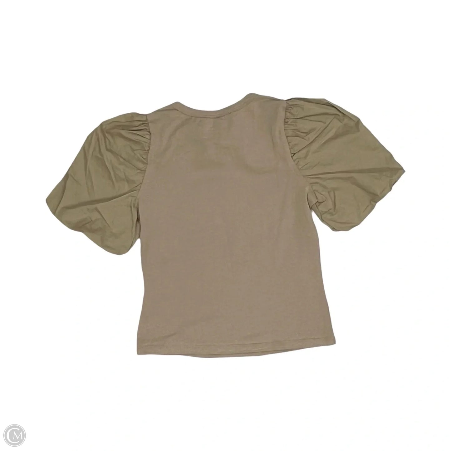 Top Short Sleeve By H&m In Tan, Size: Xs