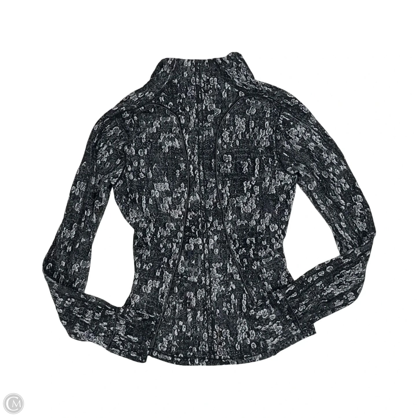 Athletic Jacket By Lululemon In Grey, Size: Xs