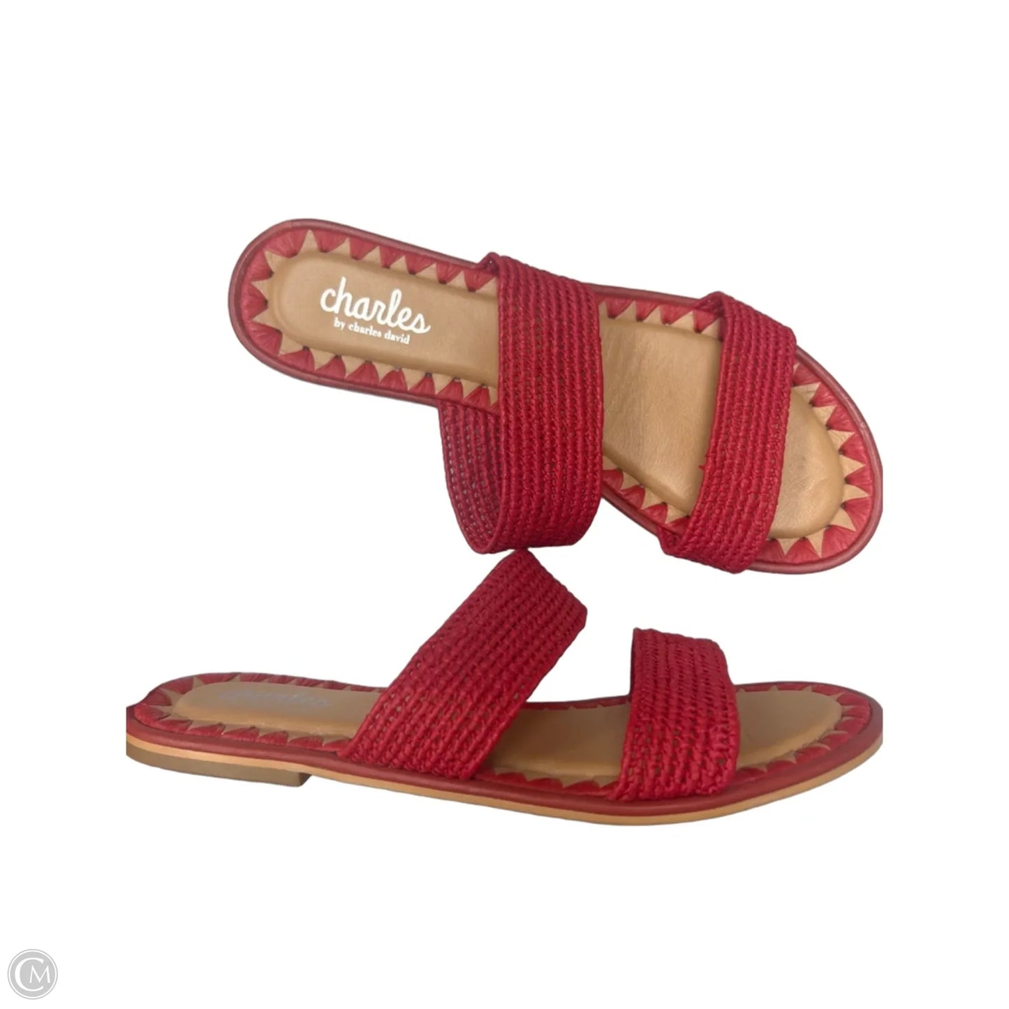 Sandals Flats By Charles By Charles David In Red, Size: 8