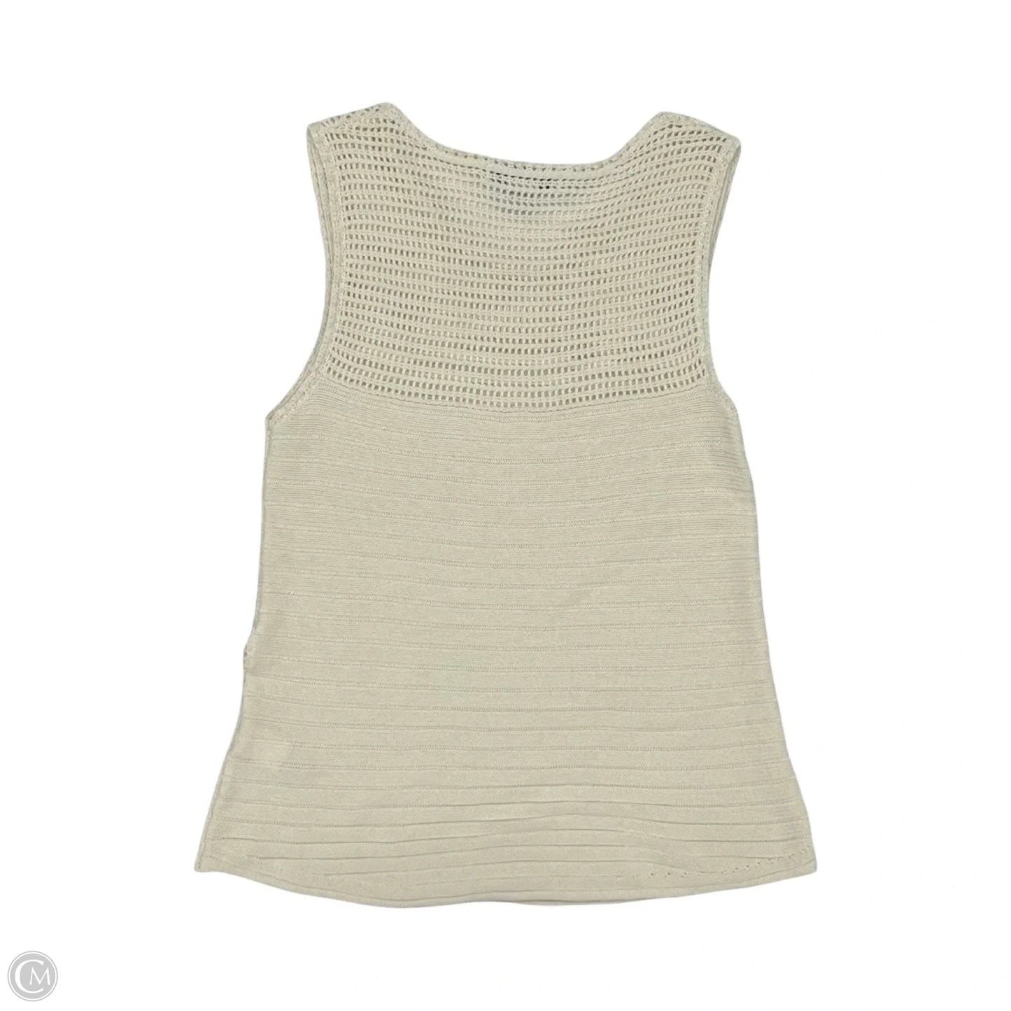 Top Sleeveless By Clothes Mentor In Cream, Size: Xs