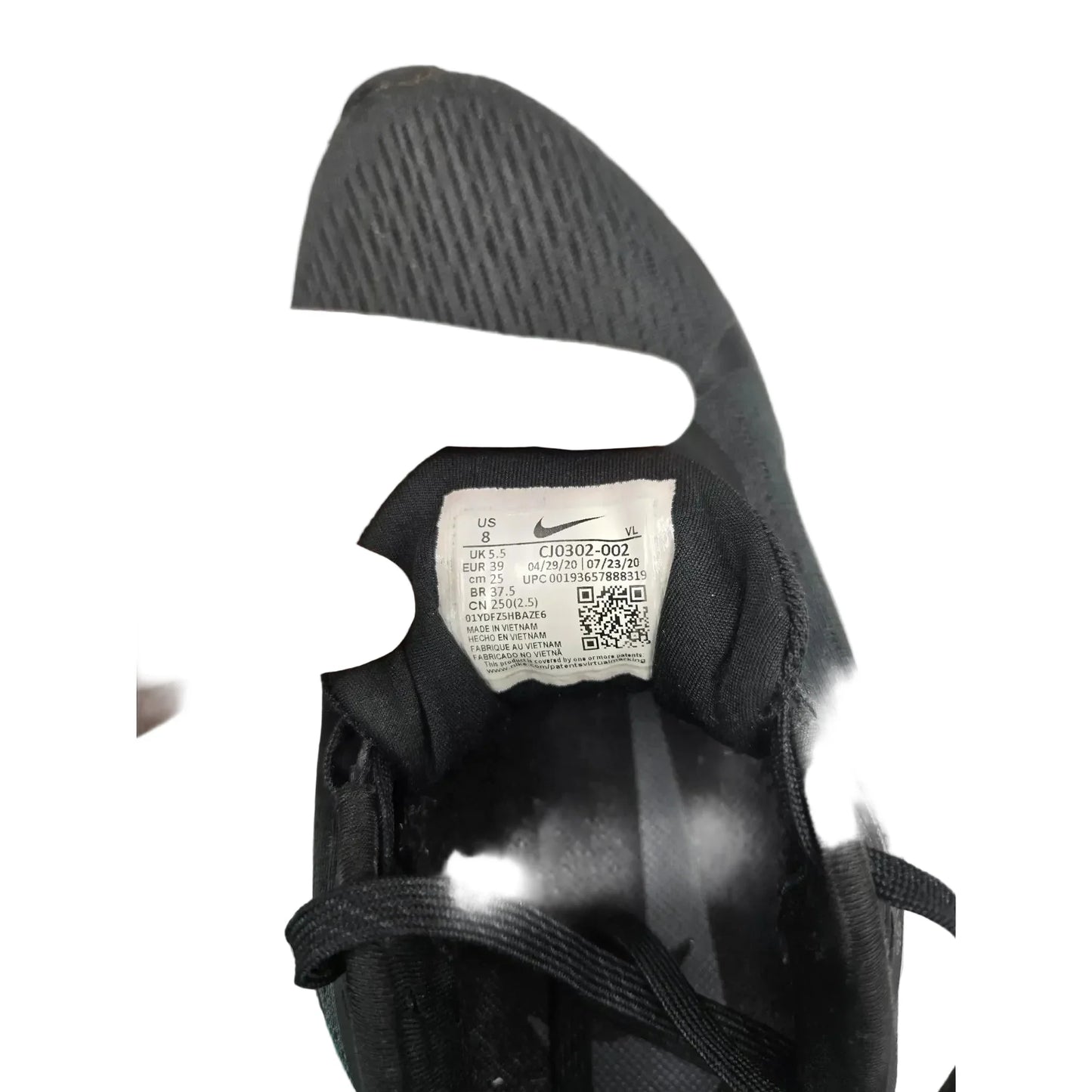 Shoes Athletic By Nike In Black, Size: 8