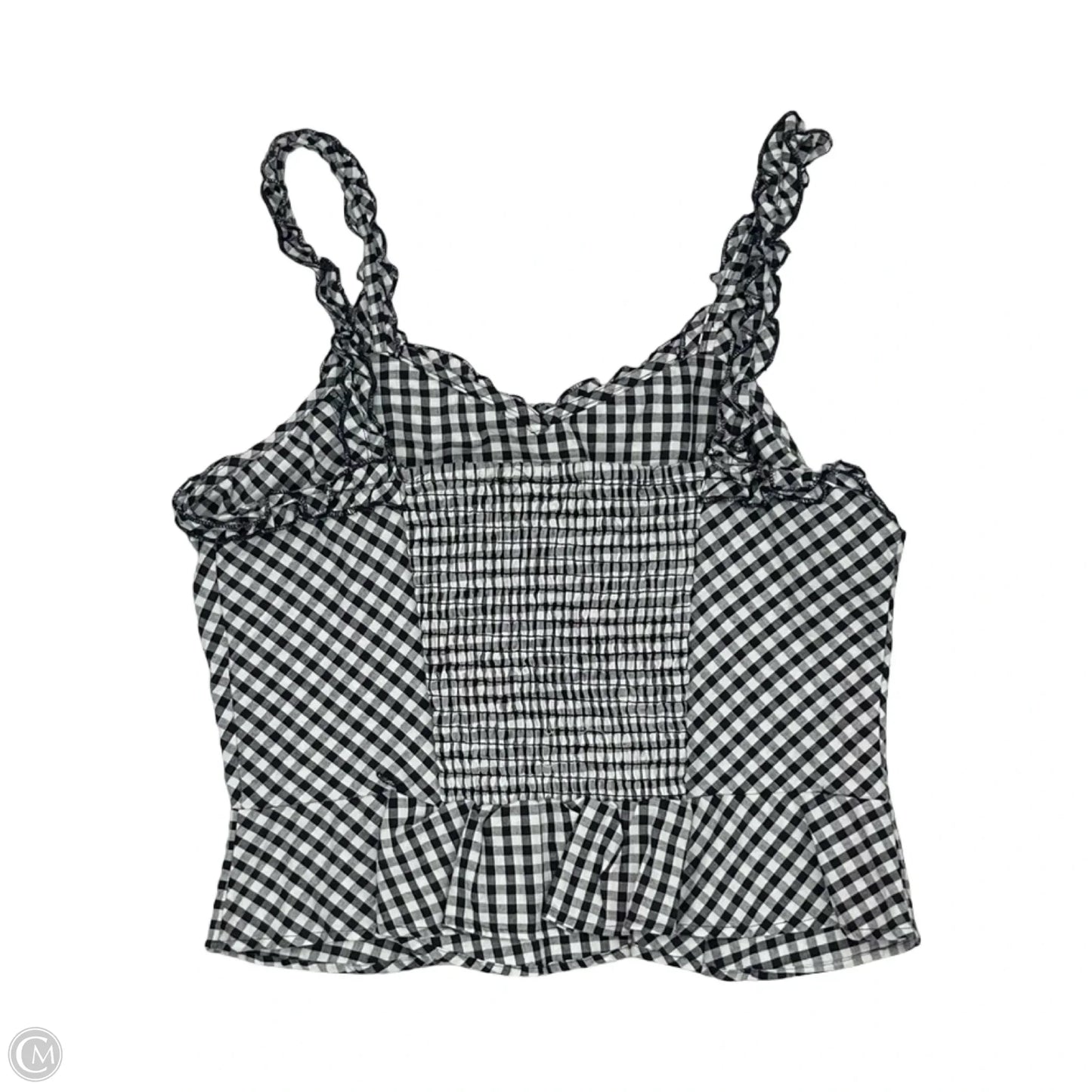 Tank Top By Angie In Blue & White, Size: L