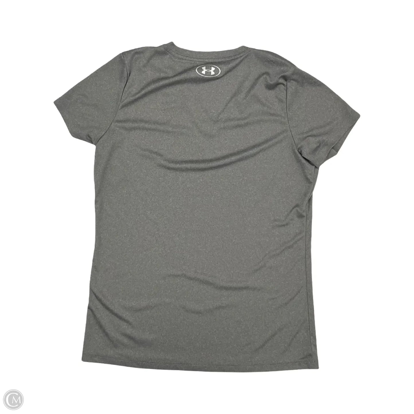 Athletic Top Short Sleeve By Under Armour In Grey, Size: M