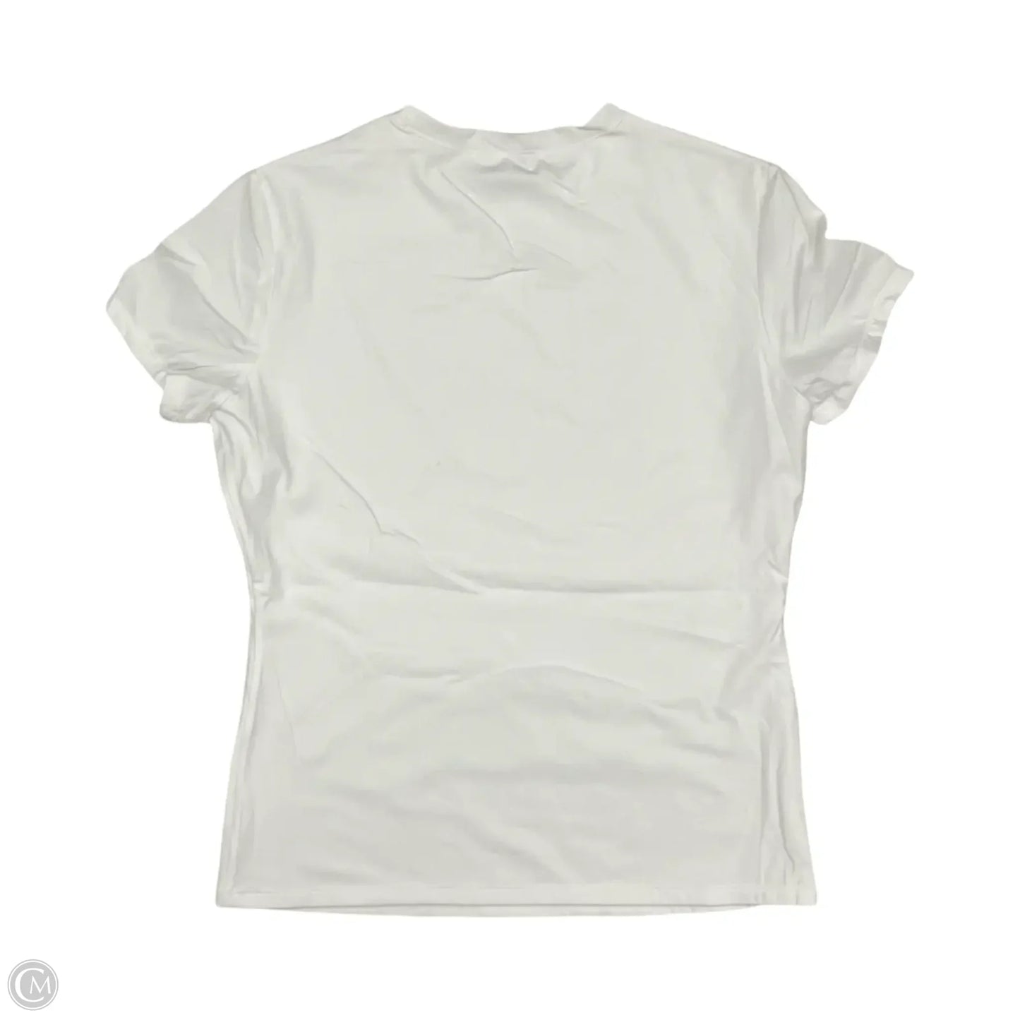 Top Short Sleeve Basic By Clothes Mentor In White, Size: L