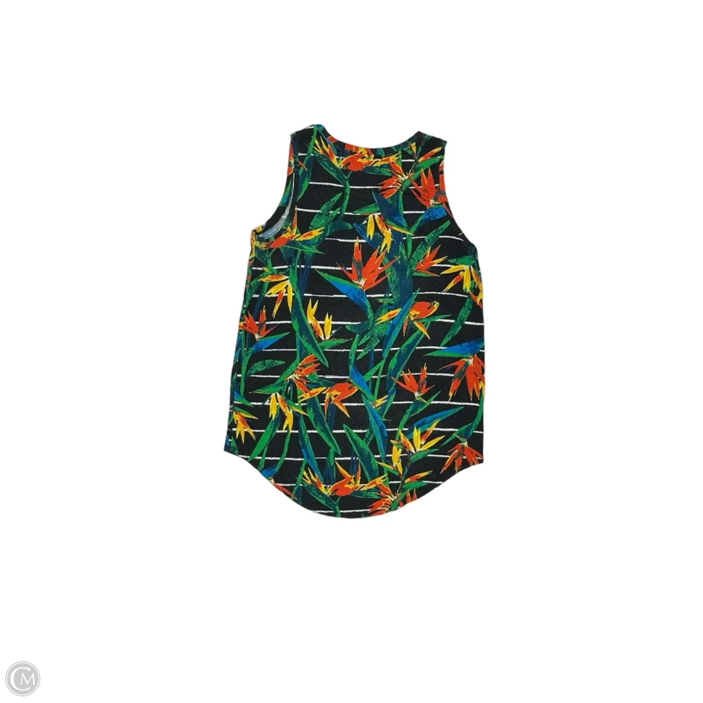 Top Sleeveless By Ruff Hewn In Tropical Print, Size: M