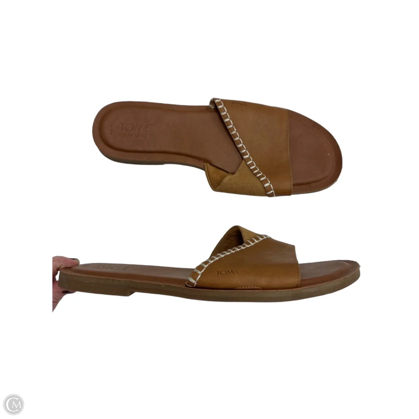 Sandals Flats By Toms In Brown, Size: 10