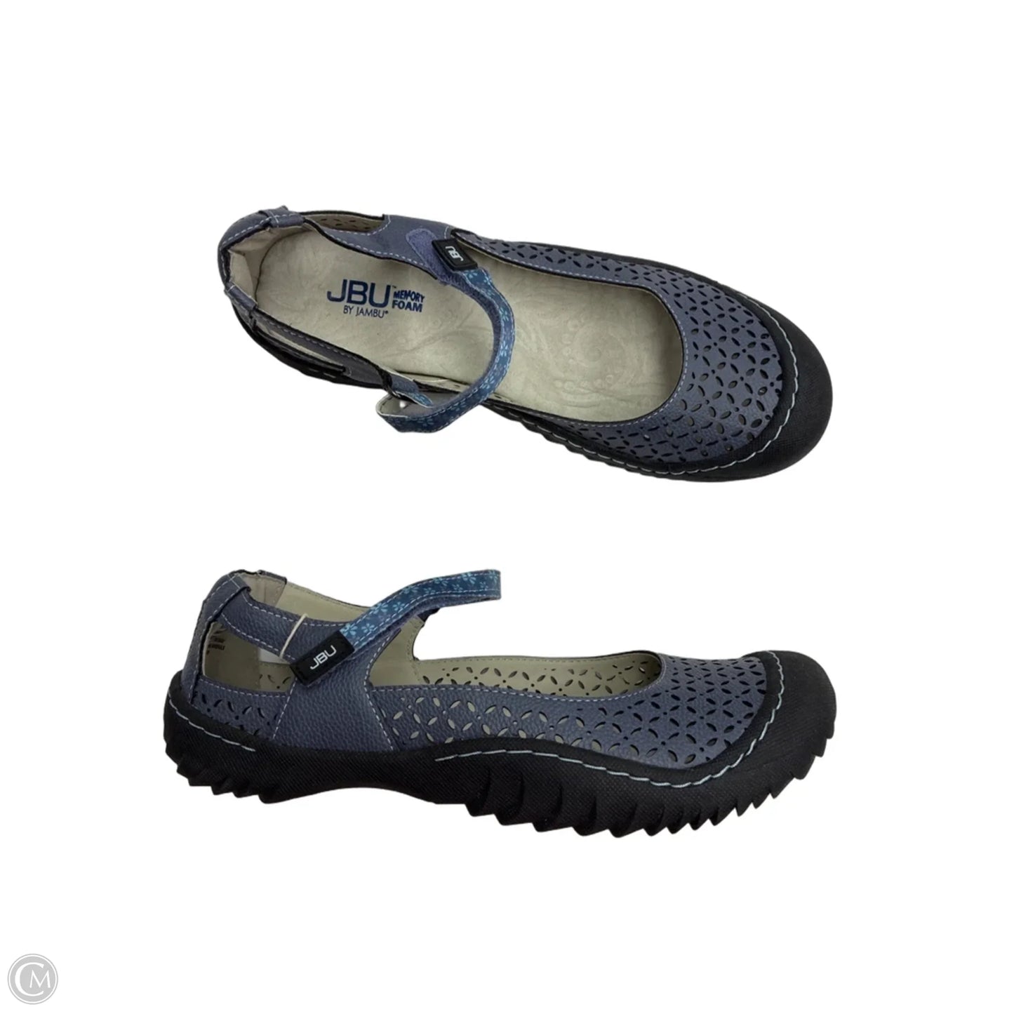 Shoes Flats By Jambu In Blue, Size: 9