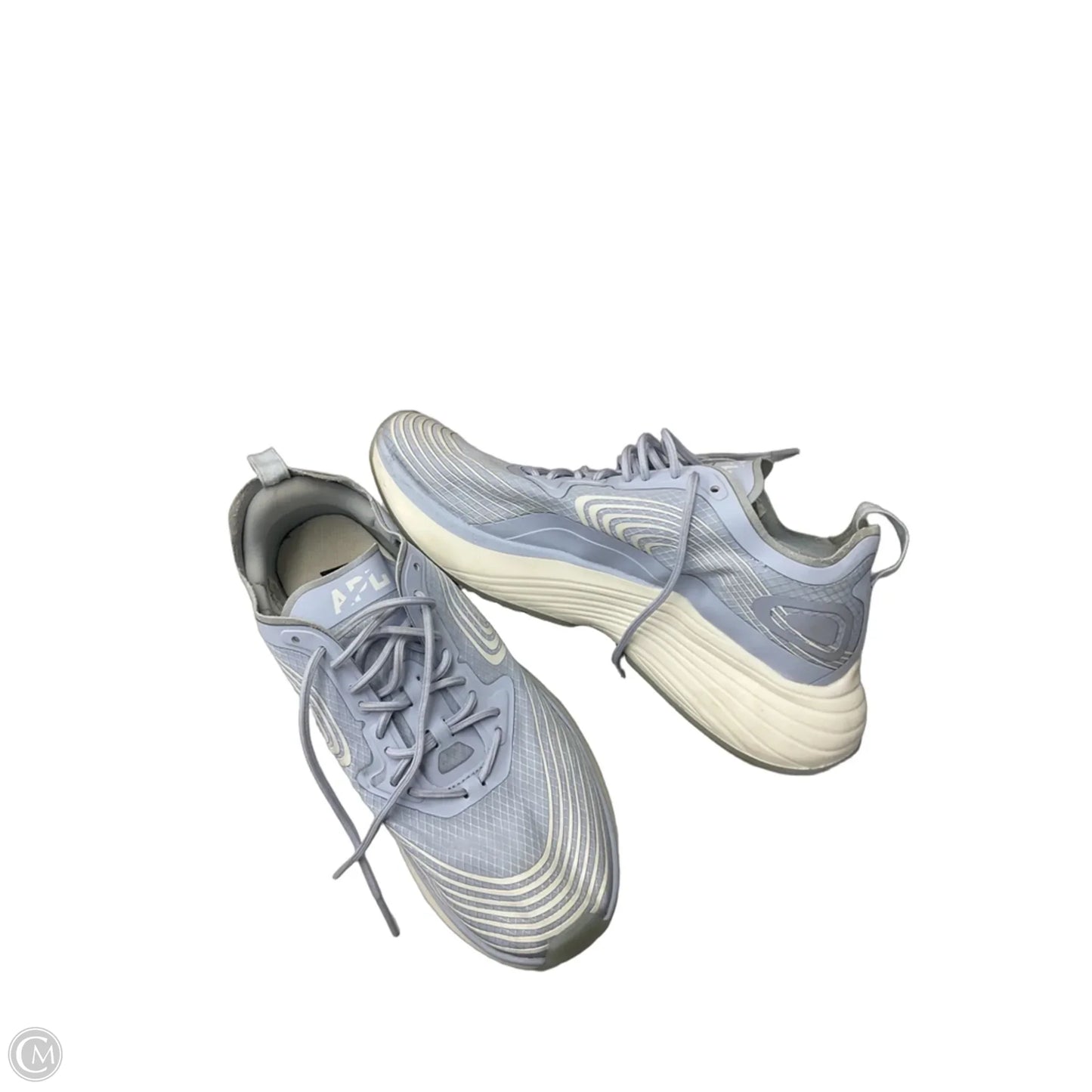 Shoes Designer By Apl In Blue, Size: 7.5