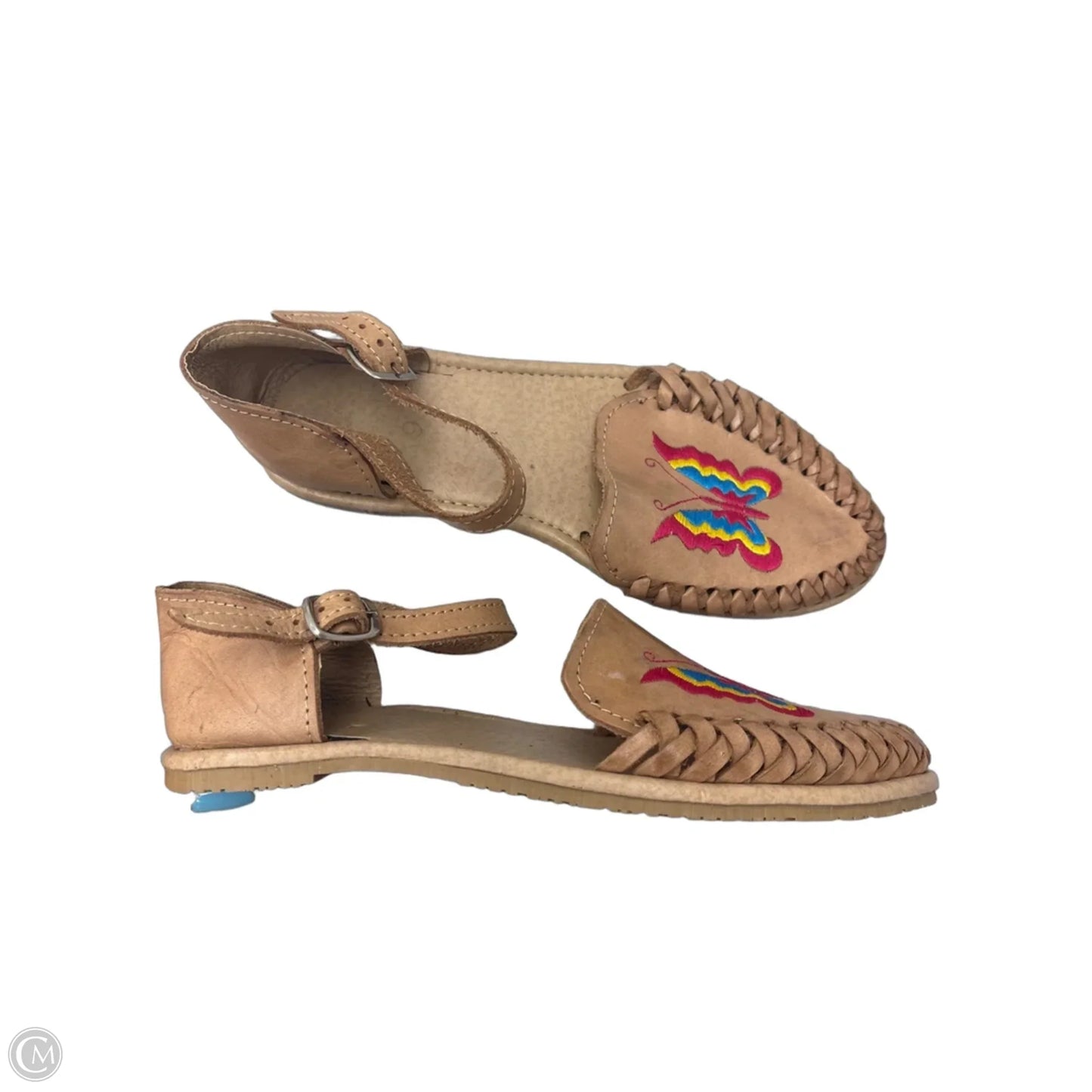 Shoes Flats By Clothes Mentor In Tan, Size: 9