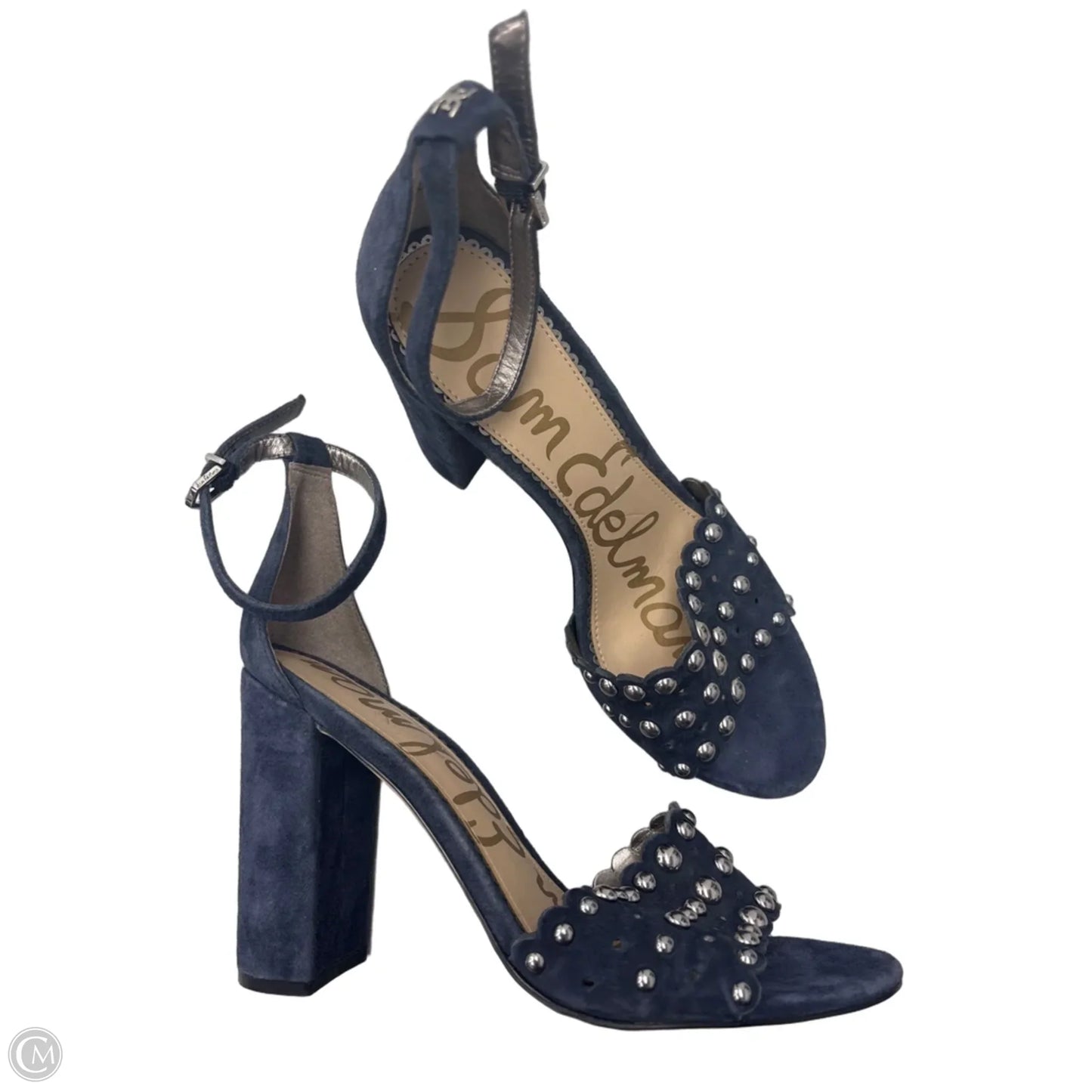 Sandals Heels Stiletto By Sam Edelman In Blue, Size: 9