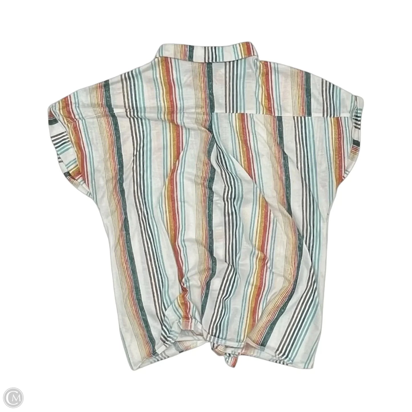 Top Short Sleeve By Eden & Olivia In White, Size: L