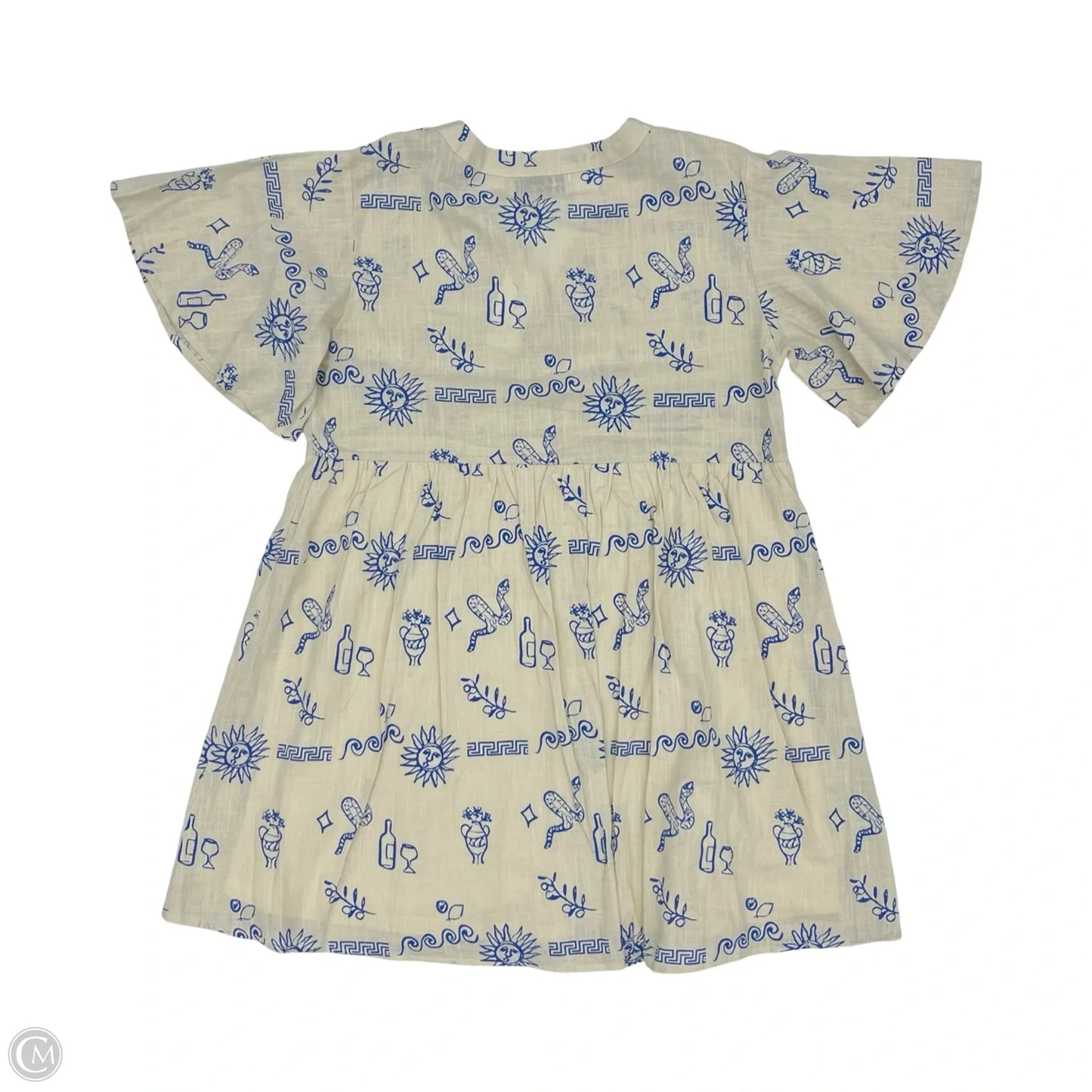 Dress Casual Short By Petal & Pup In Cream, Size: L
